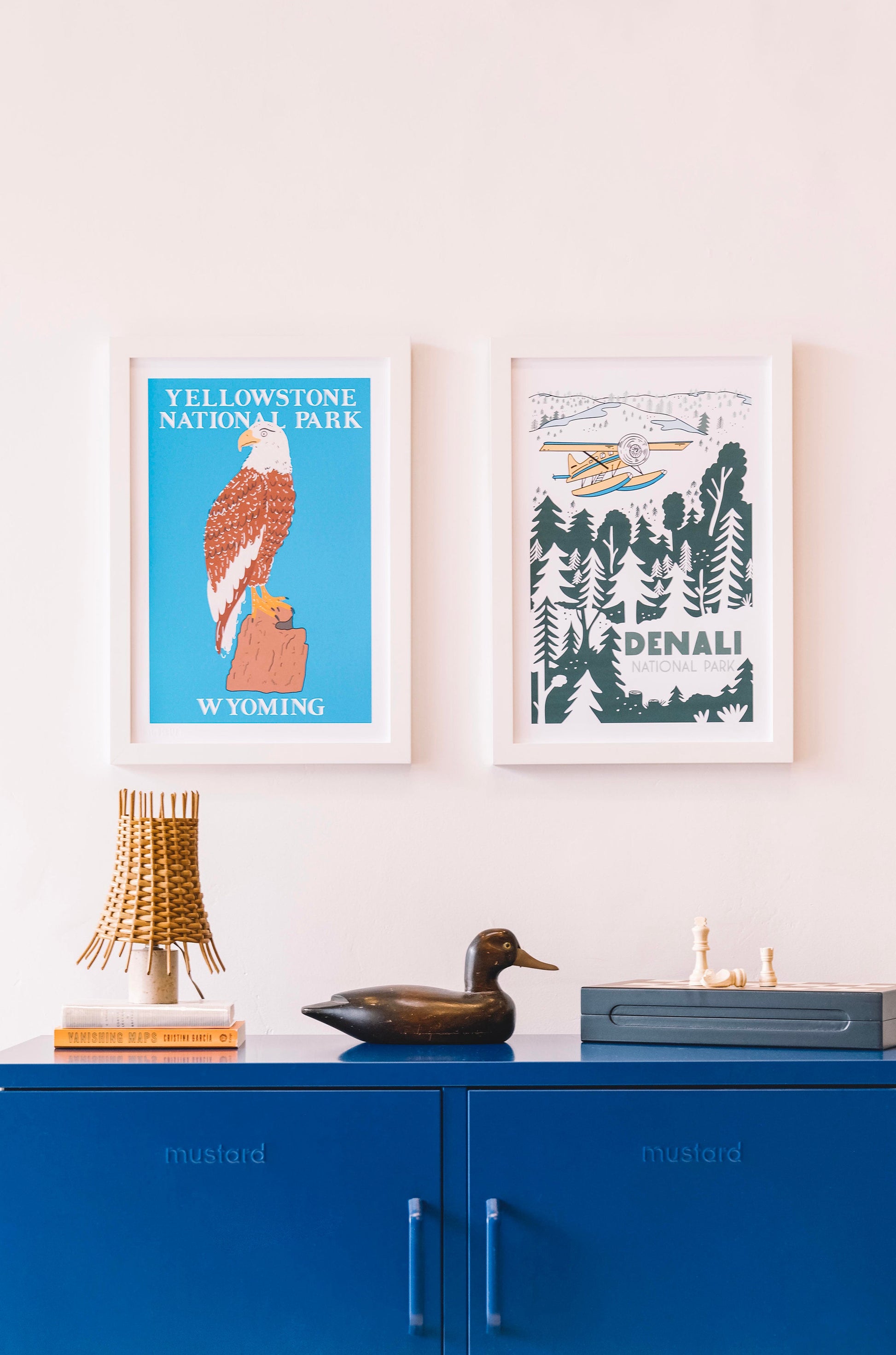 YELLOWSTONE EAGLE NATIONAL PARK PRINT