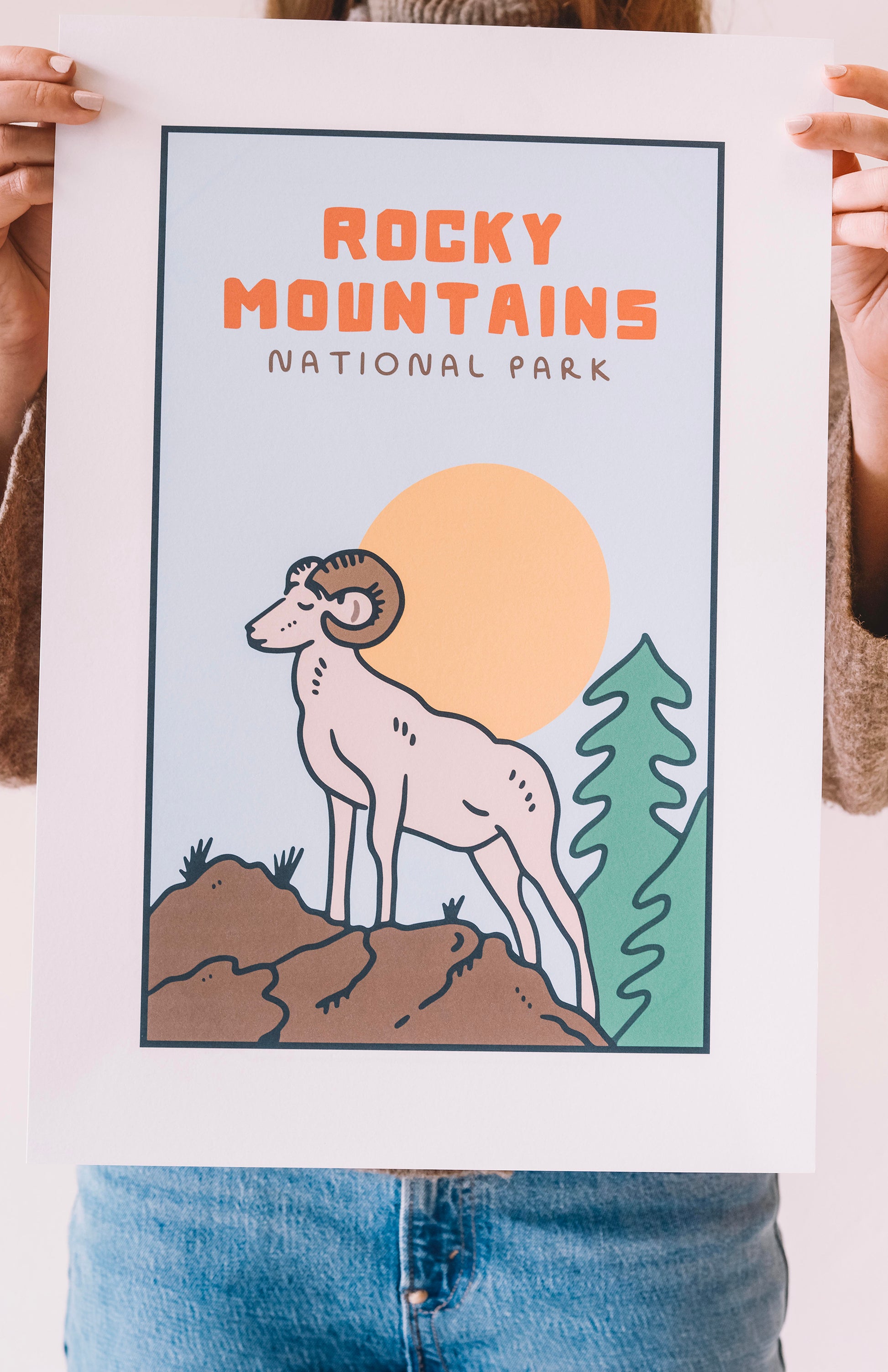 ROCKY MOUNTAINS NATIONAL PARK PRINT