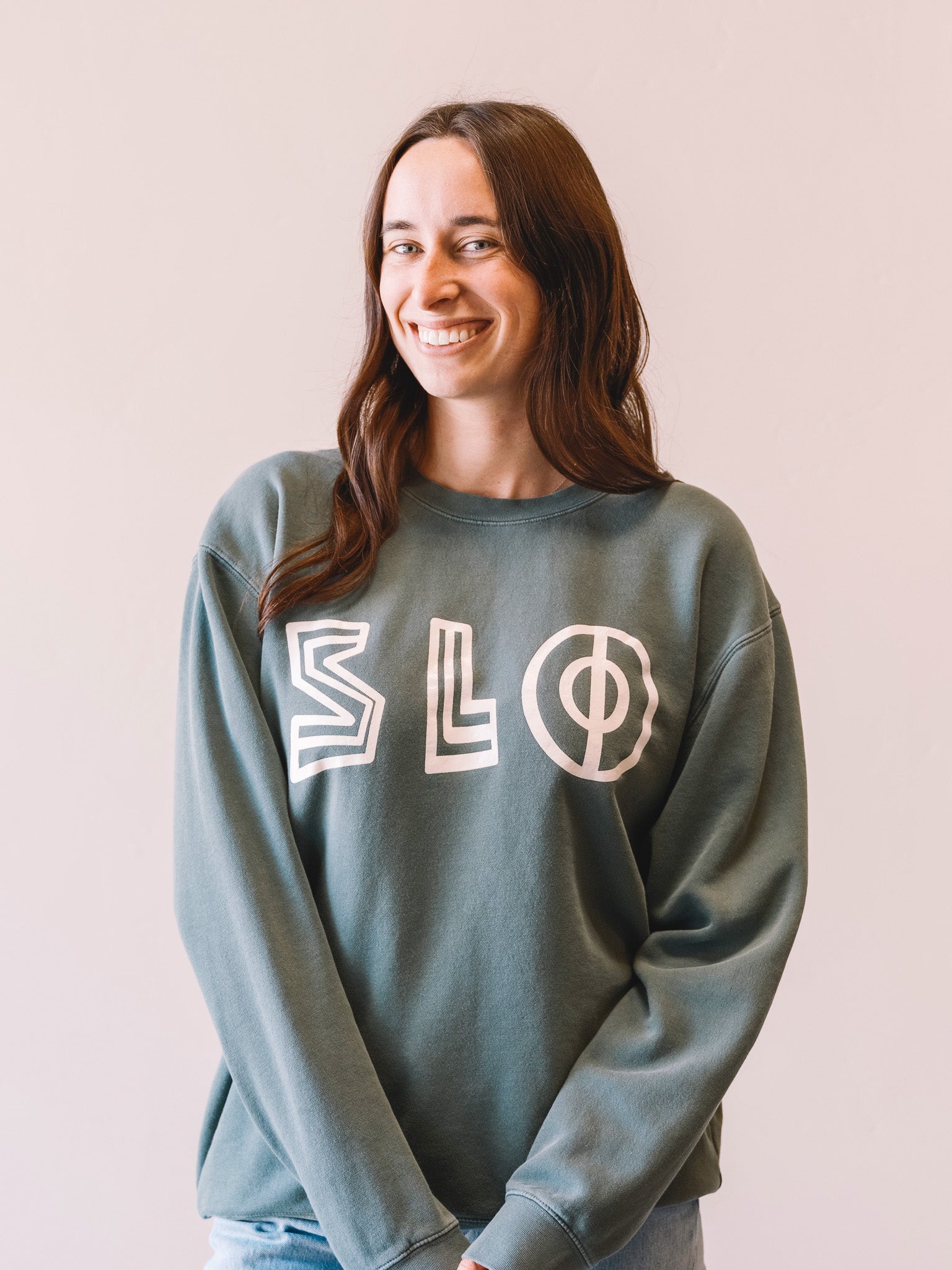 SLO SWEATSHIRT IN GREEN