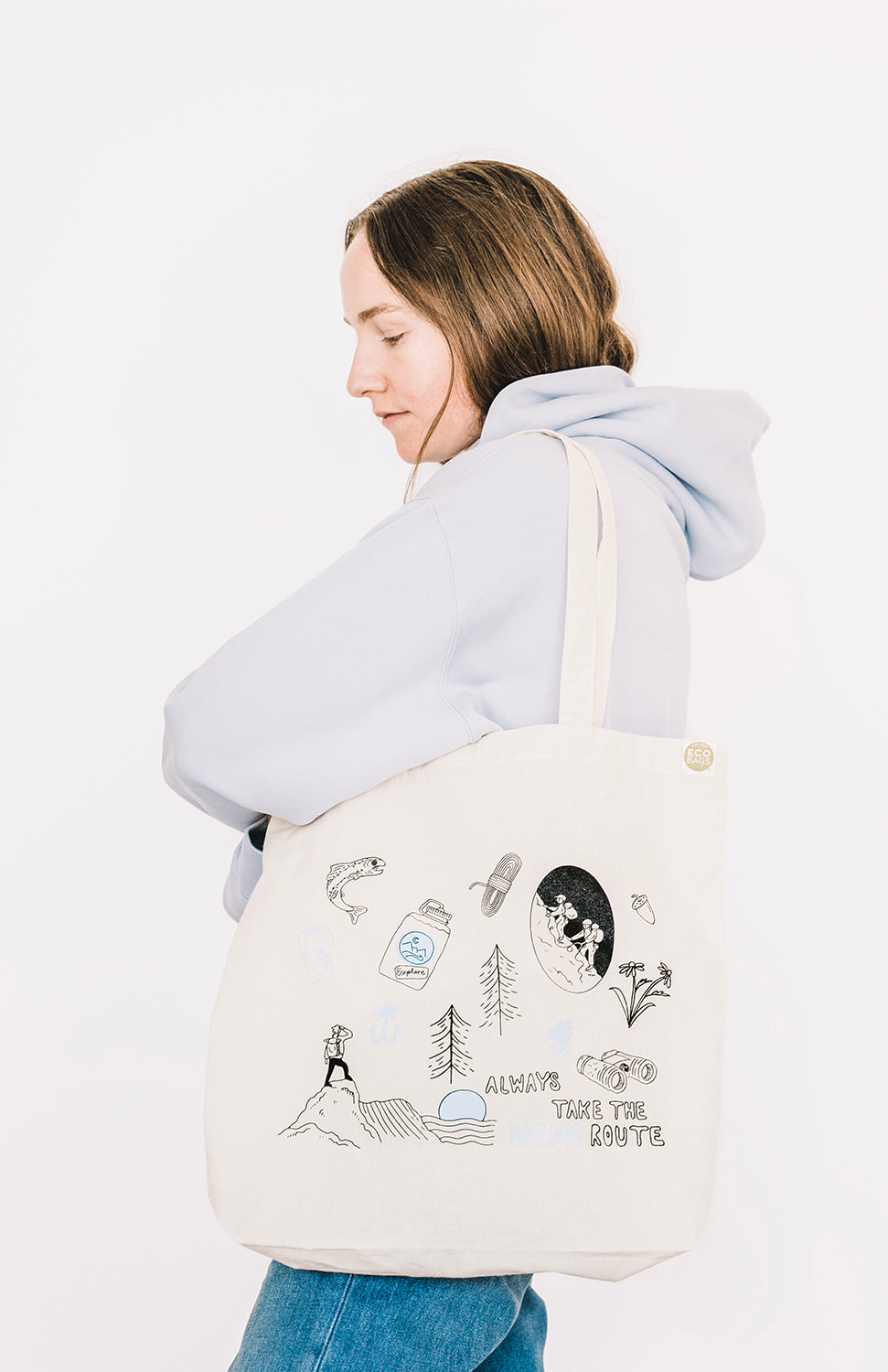 ALWAYS TAKE THE SCENIC ROUTE TOTE