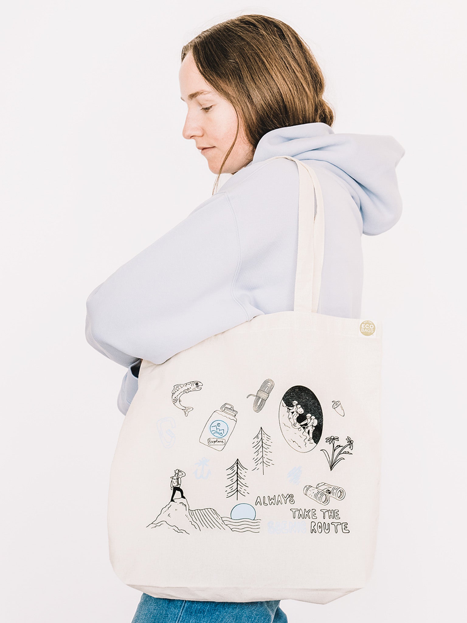 ALWAYS TAKE THE SCENIC ROUTE TOTE