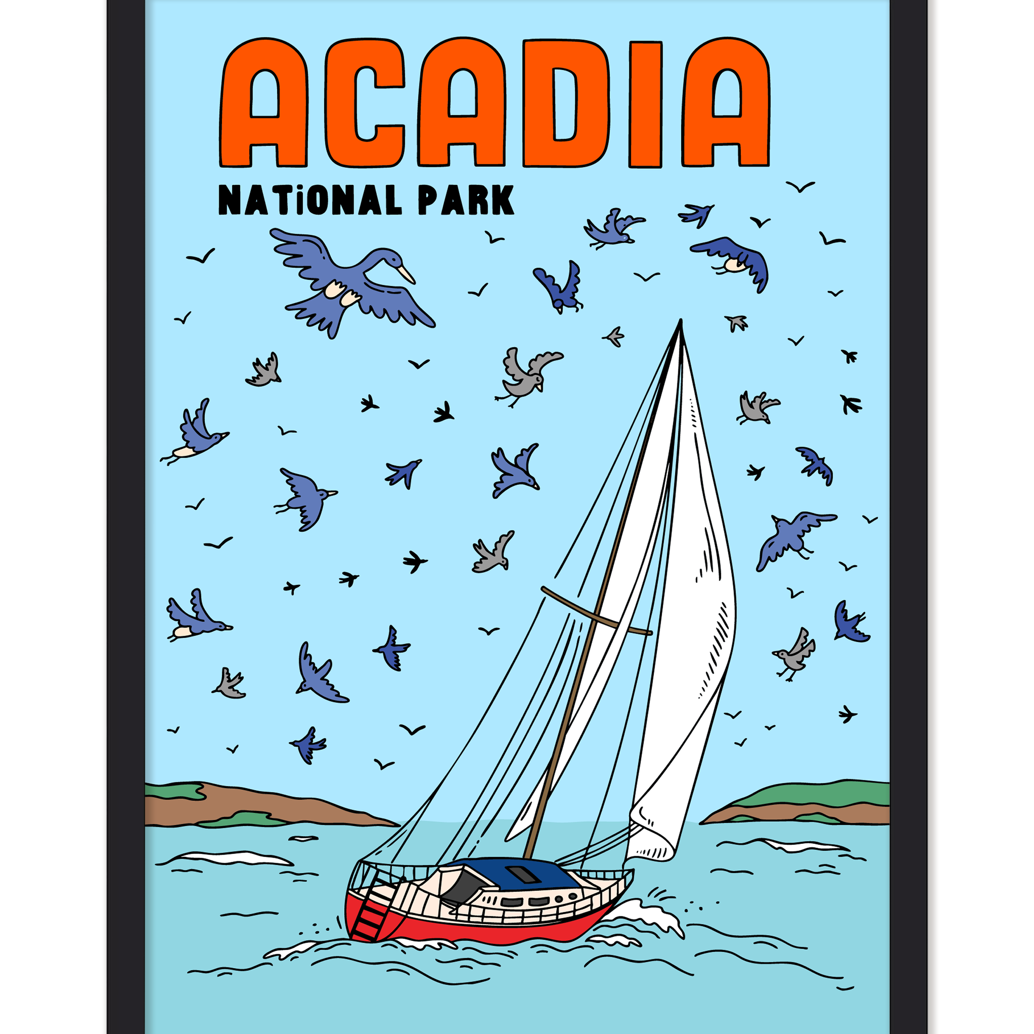 ACADIA NATIONAL PARK PRINT