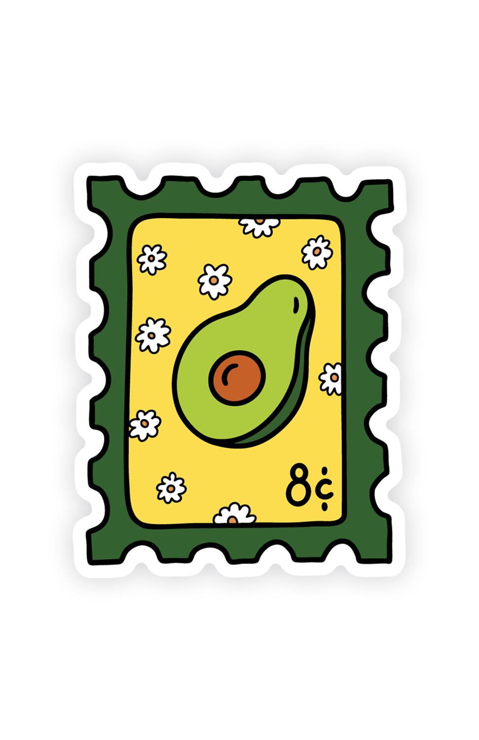 AVOCADO STAMP STICKER