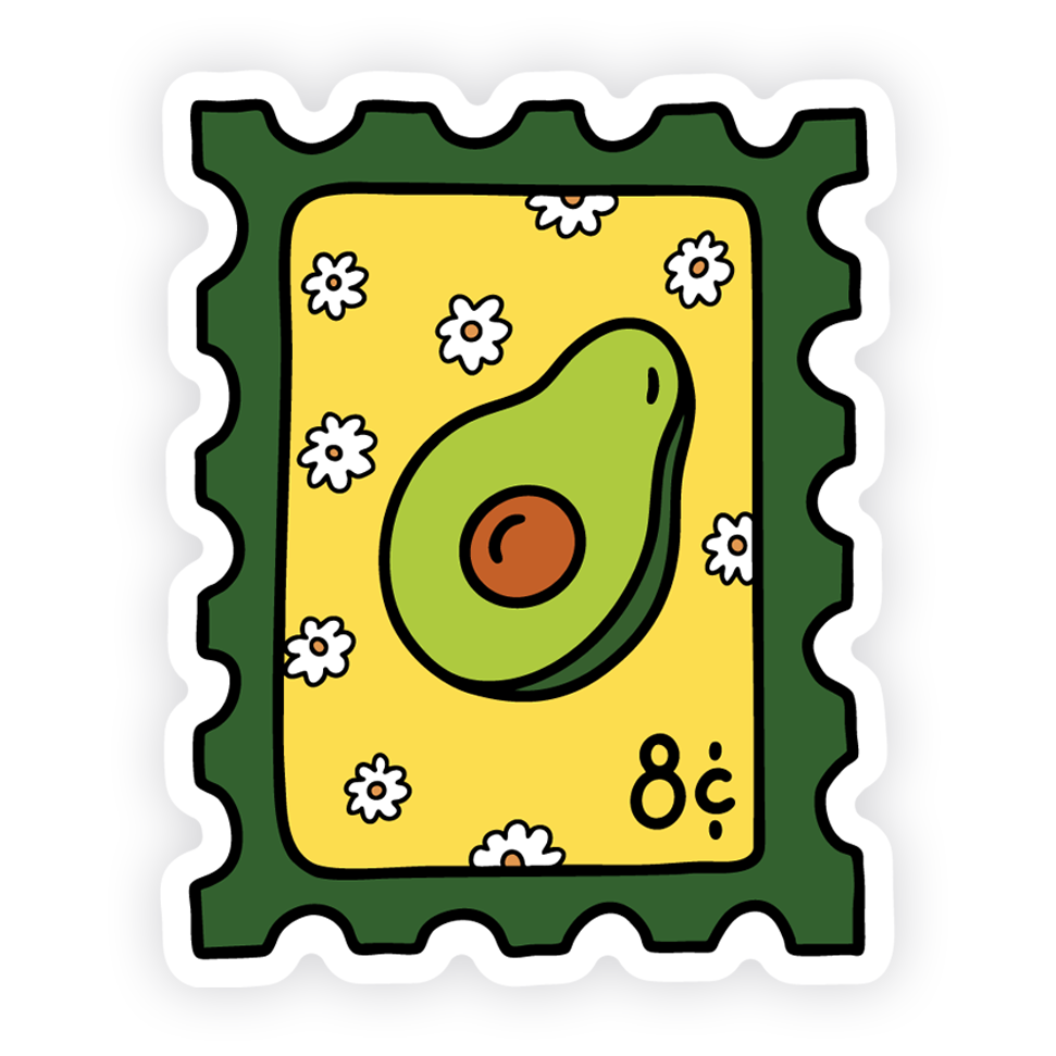 AVOCADO STAMP STICKER