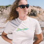RETRO T-SHIRT IN ELECTRIC BLUE