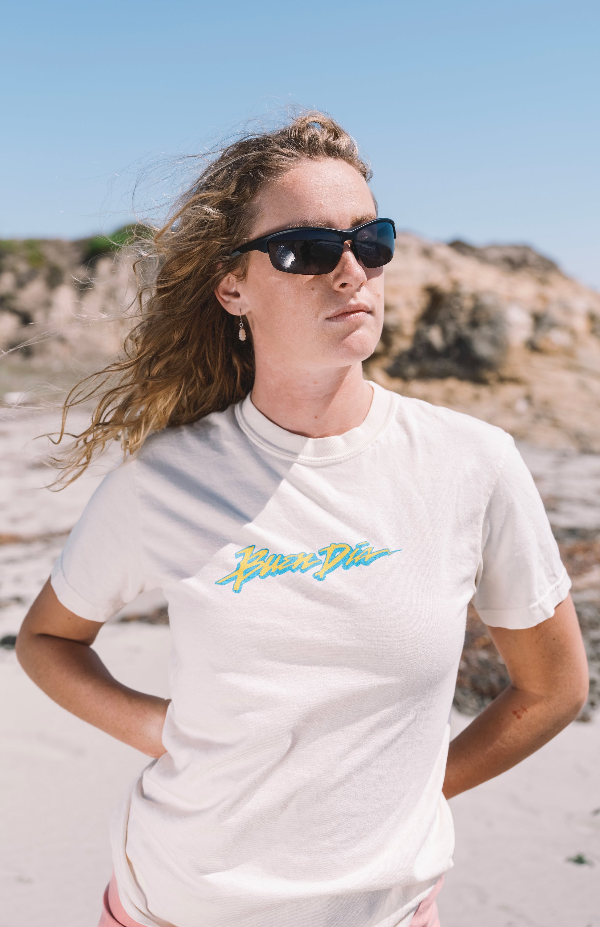 RETRO T-SHIRT IN ELECTRIC BLUE