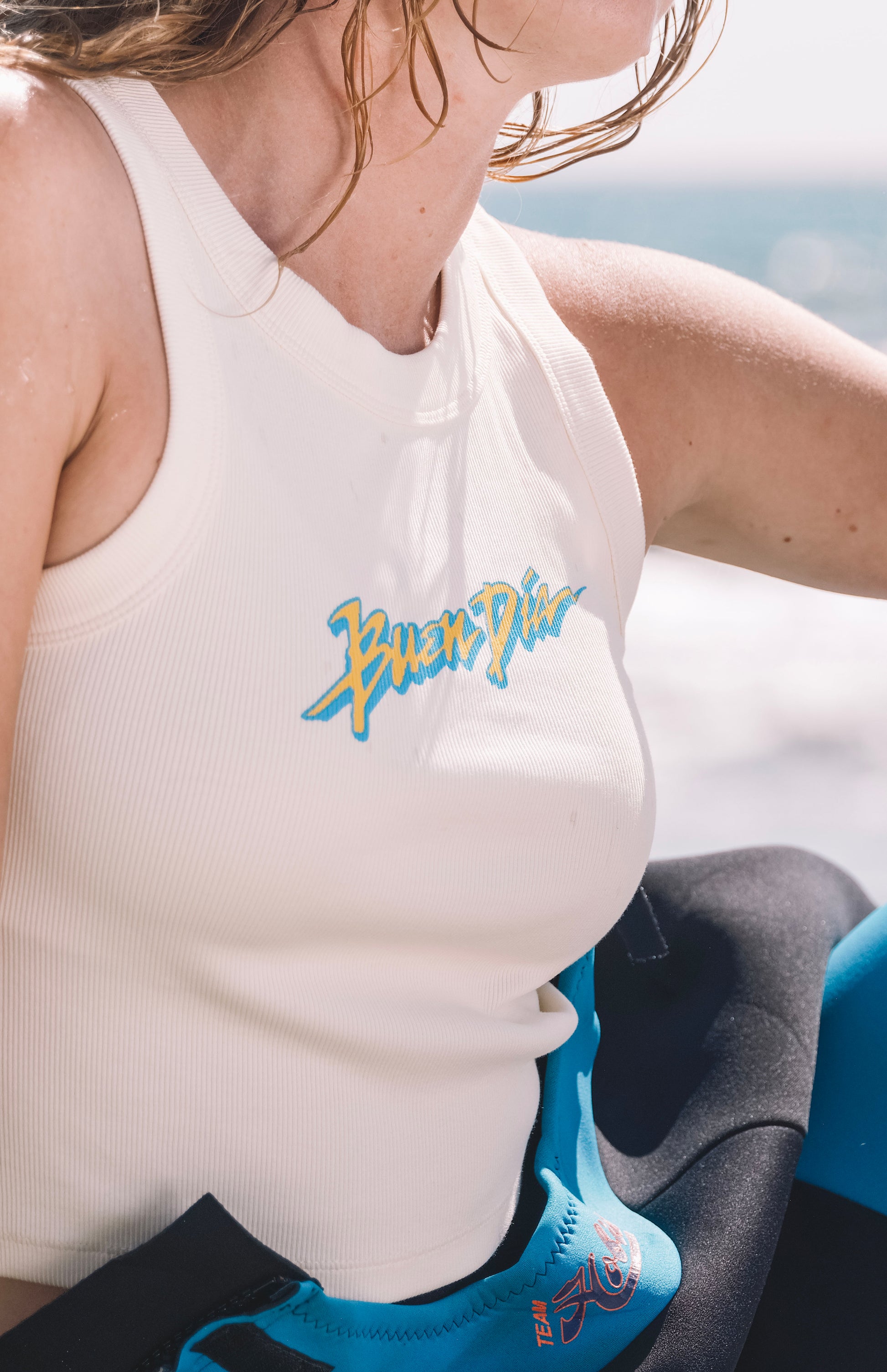 RETRO TANK IN ELECTRIC BLUE