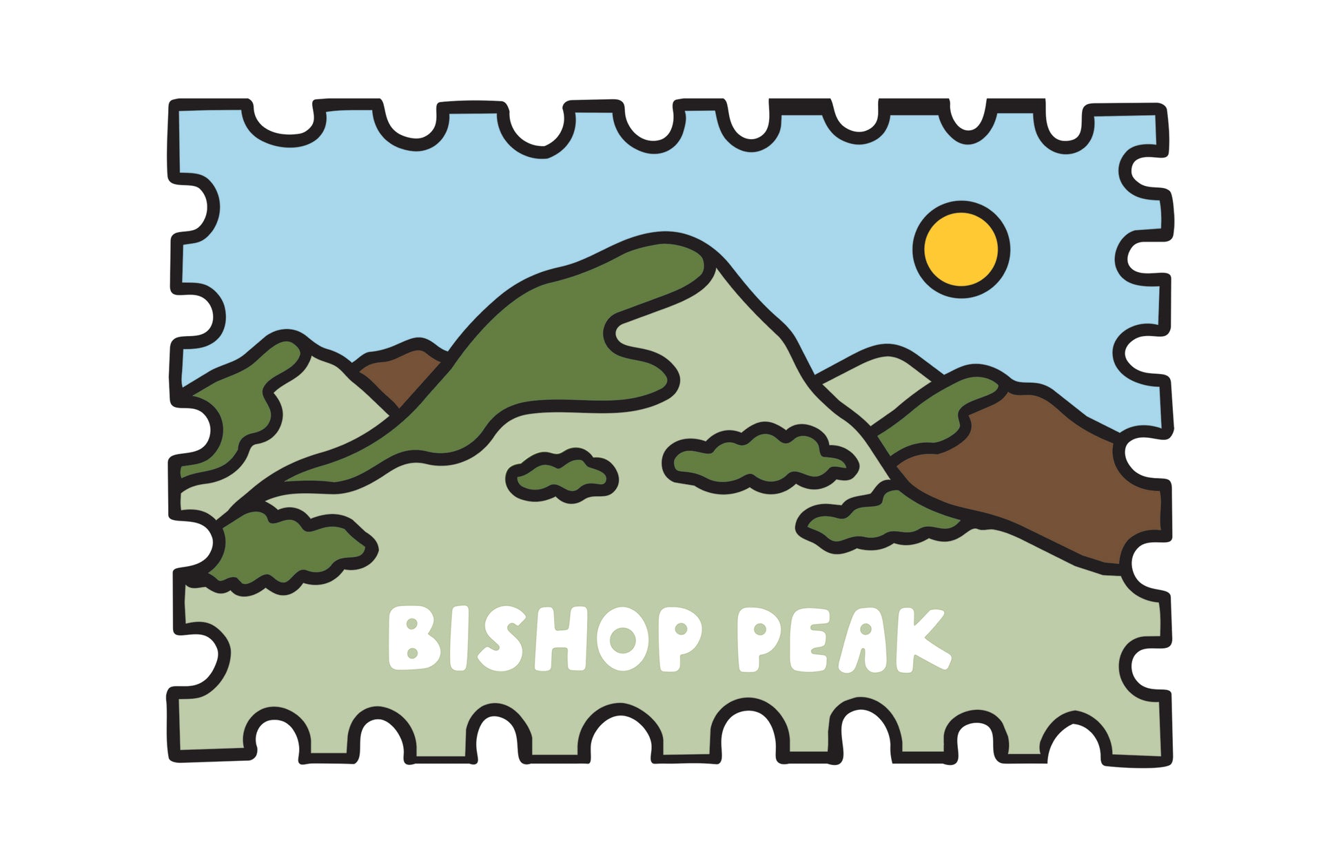 BISHOP PEAK STAMP PRINT