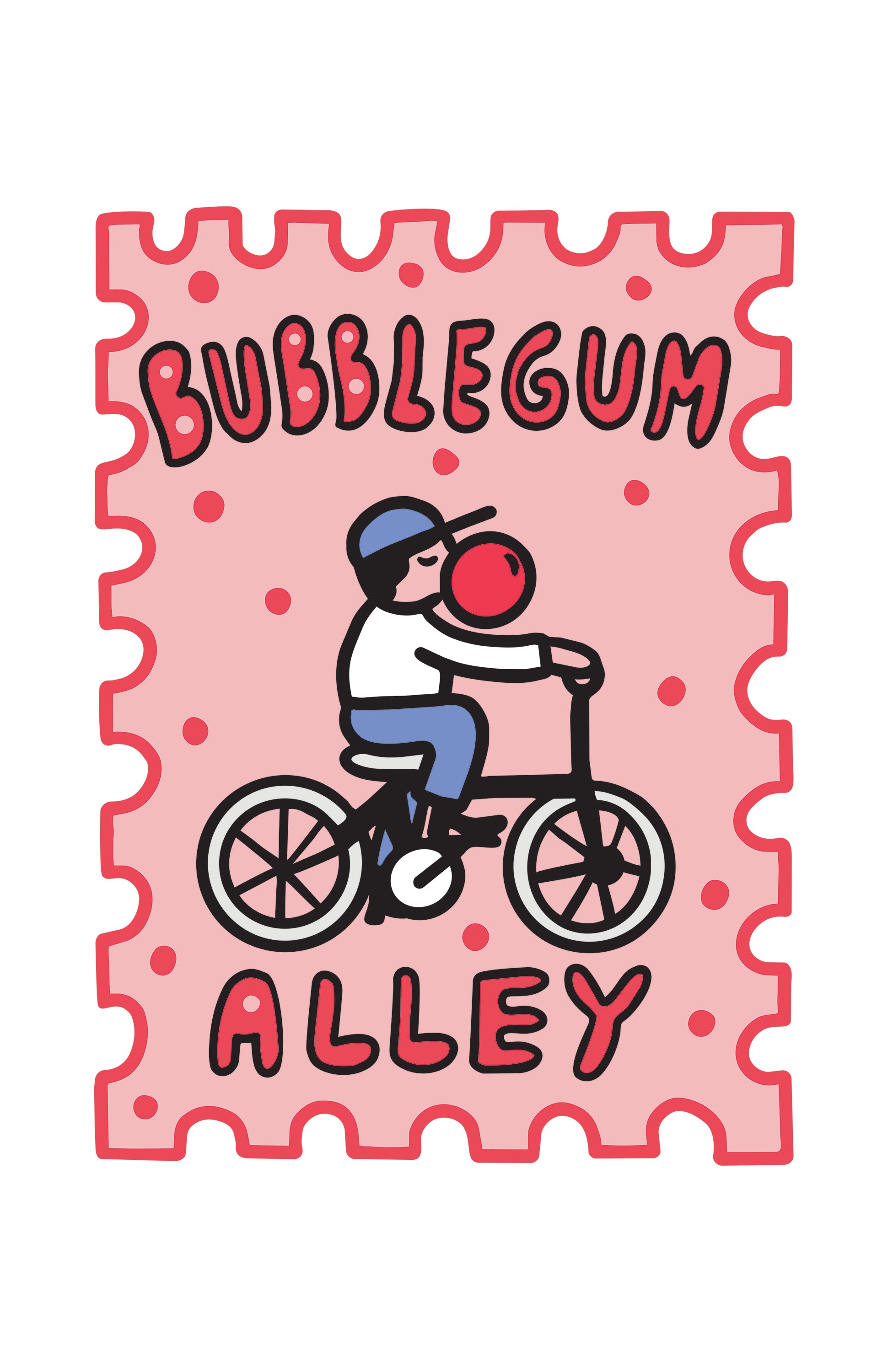 BUBBLEGUM ALLEY STAMP PRINT