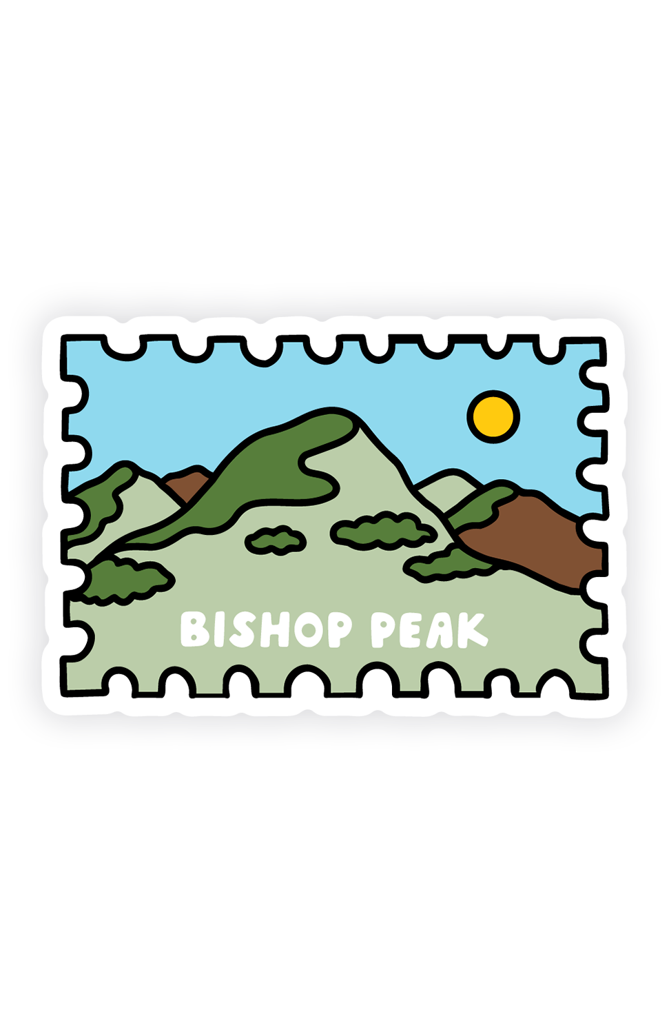BISHOP PEAK STAMP STICKER