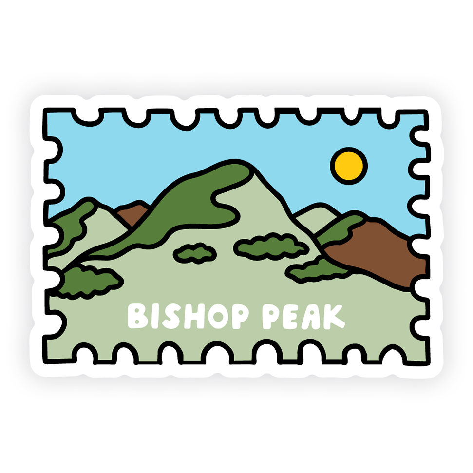 BISHOP PEAK STAMP STICKER