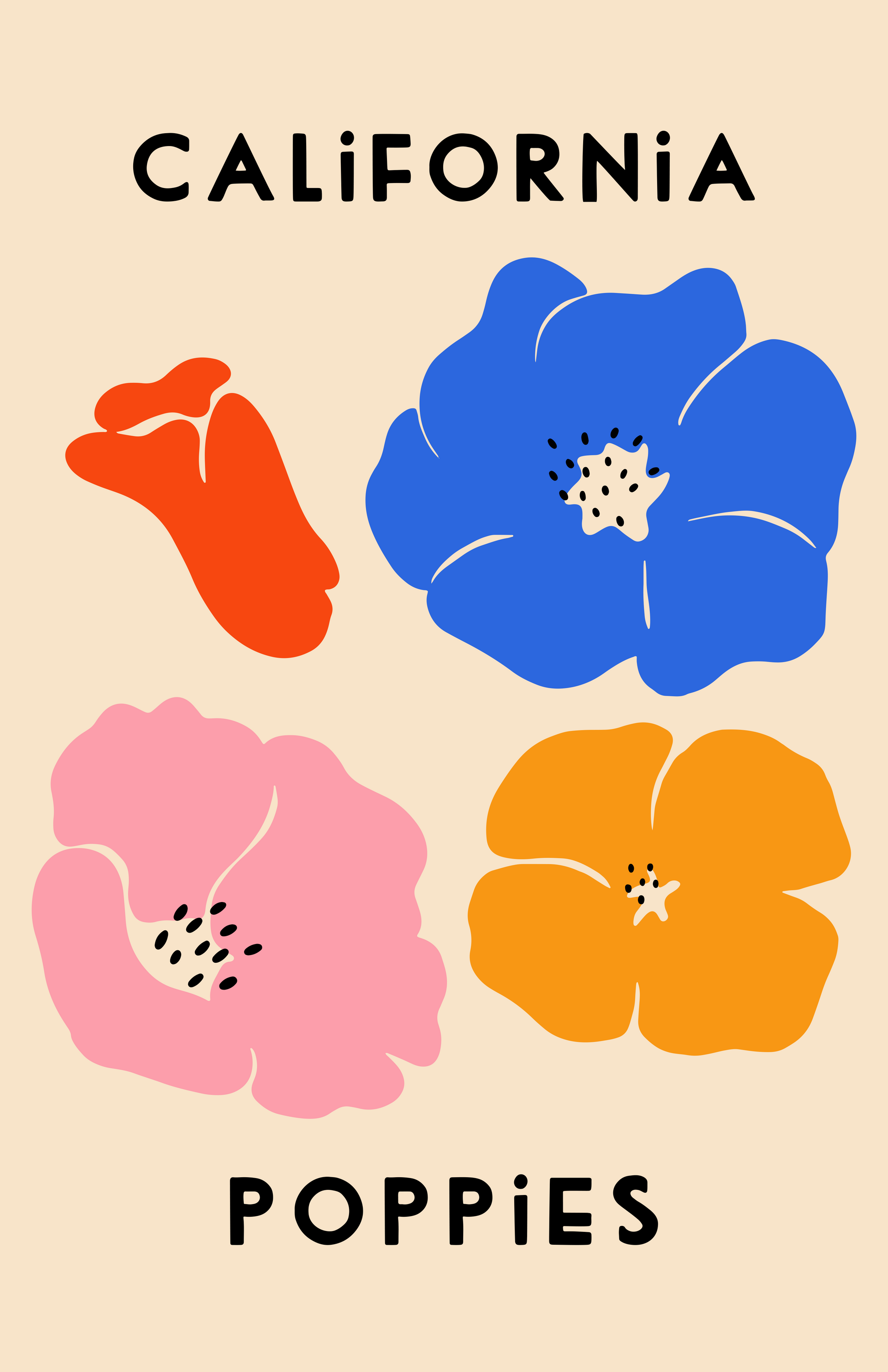 CALIFORNIA POPPIES PRINT