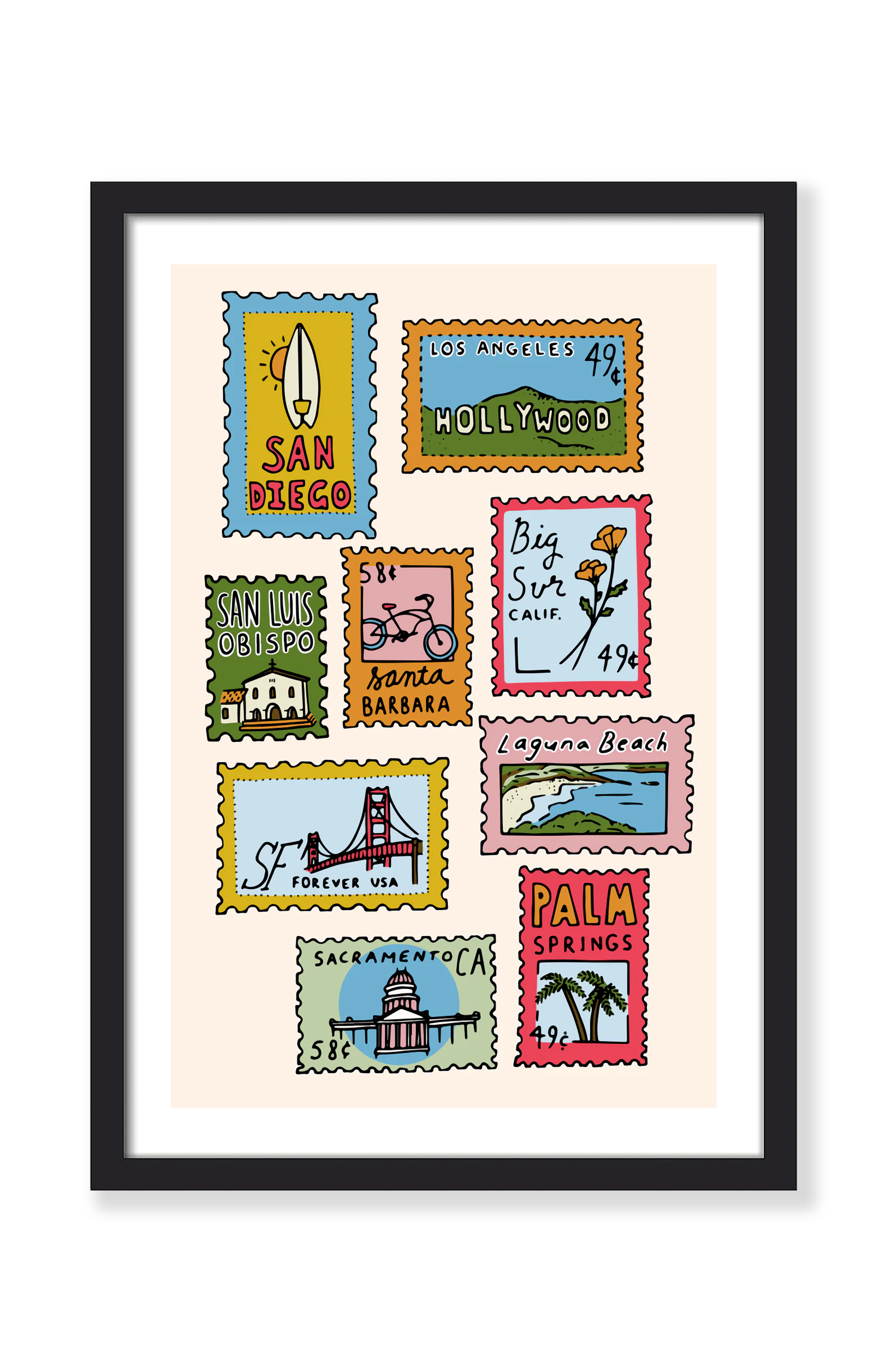 CALIFORNIA STAMPS PRINT