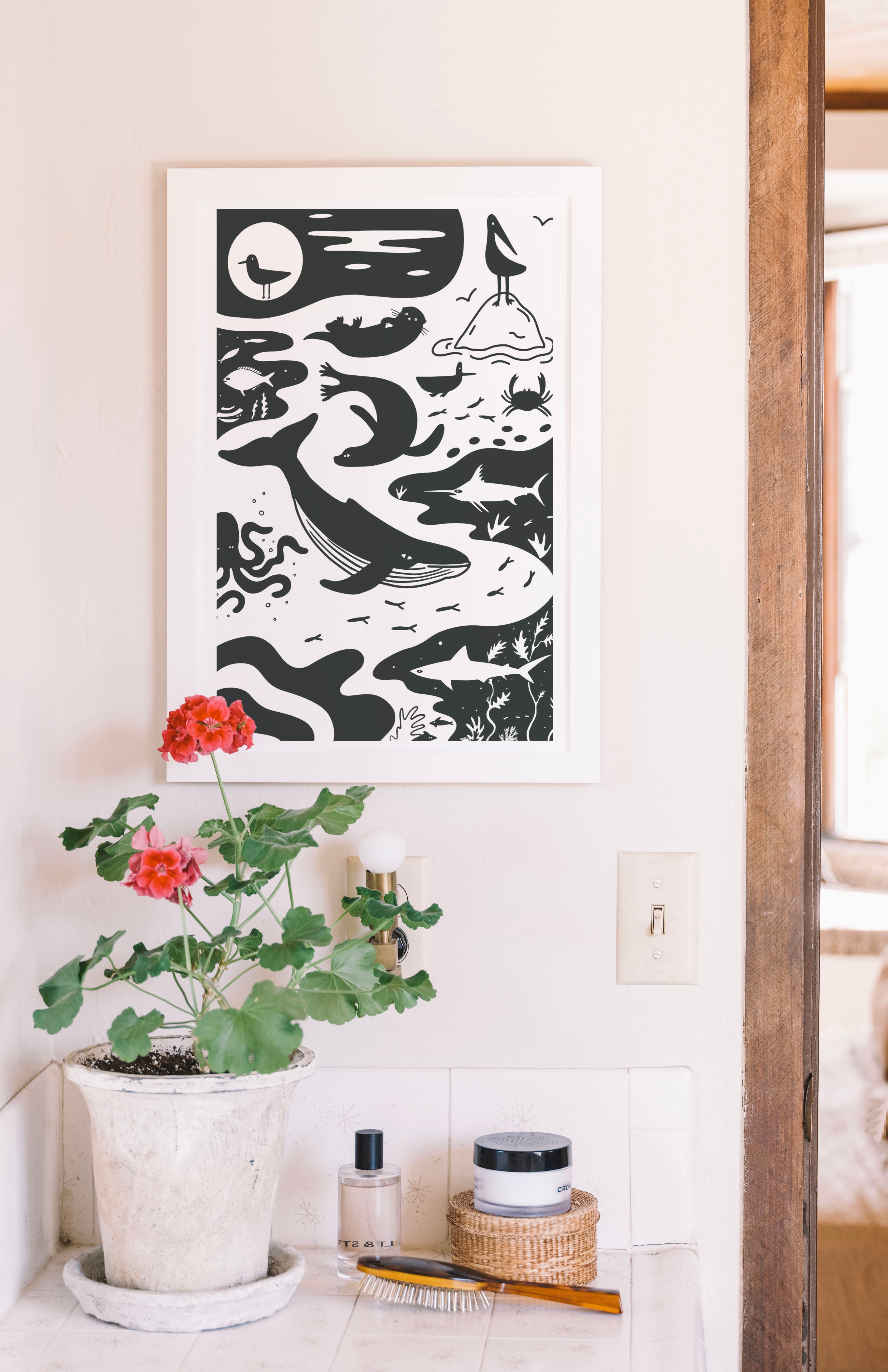 CALIFORNIA SEA LIFE PRINT