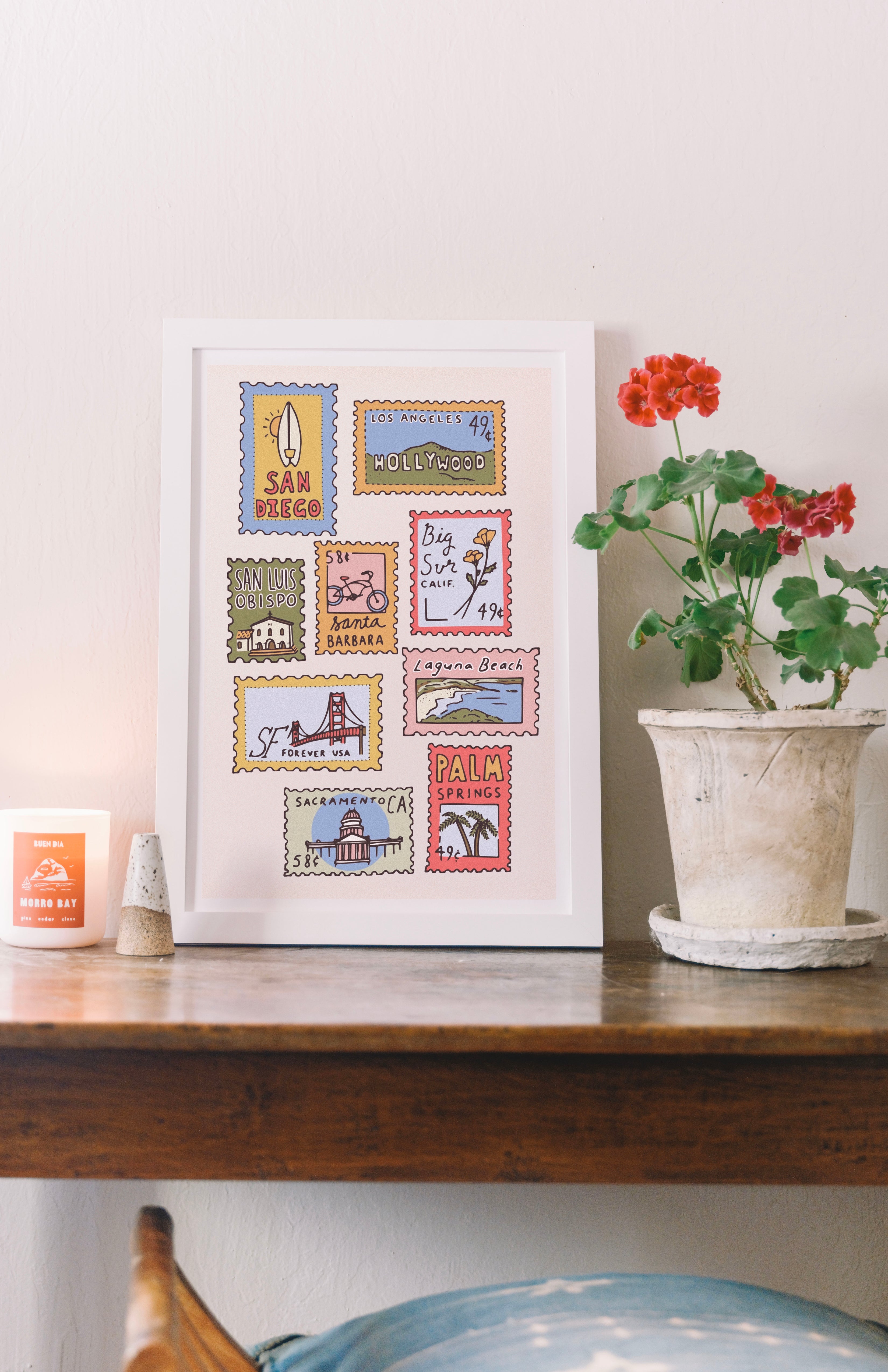 CALIFORNIA STAMPS PRINT