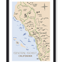 SOUTH CENTRAL COAST MAP PRINT