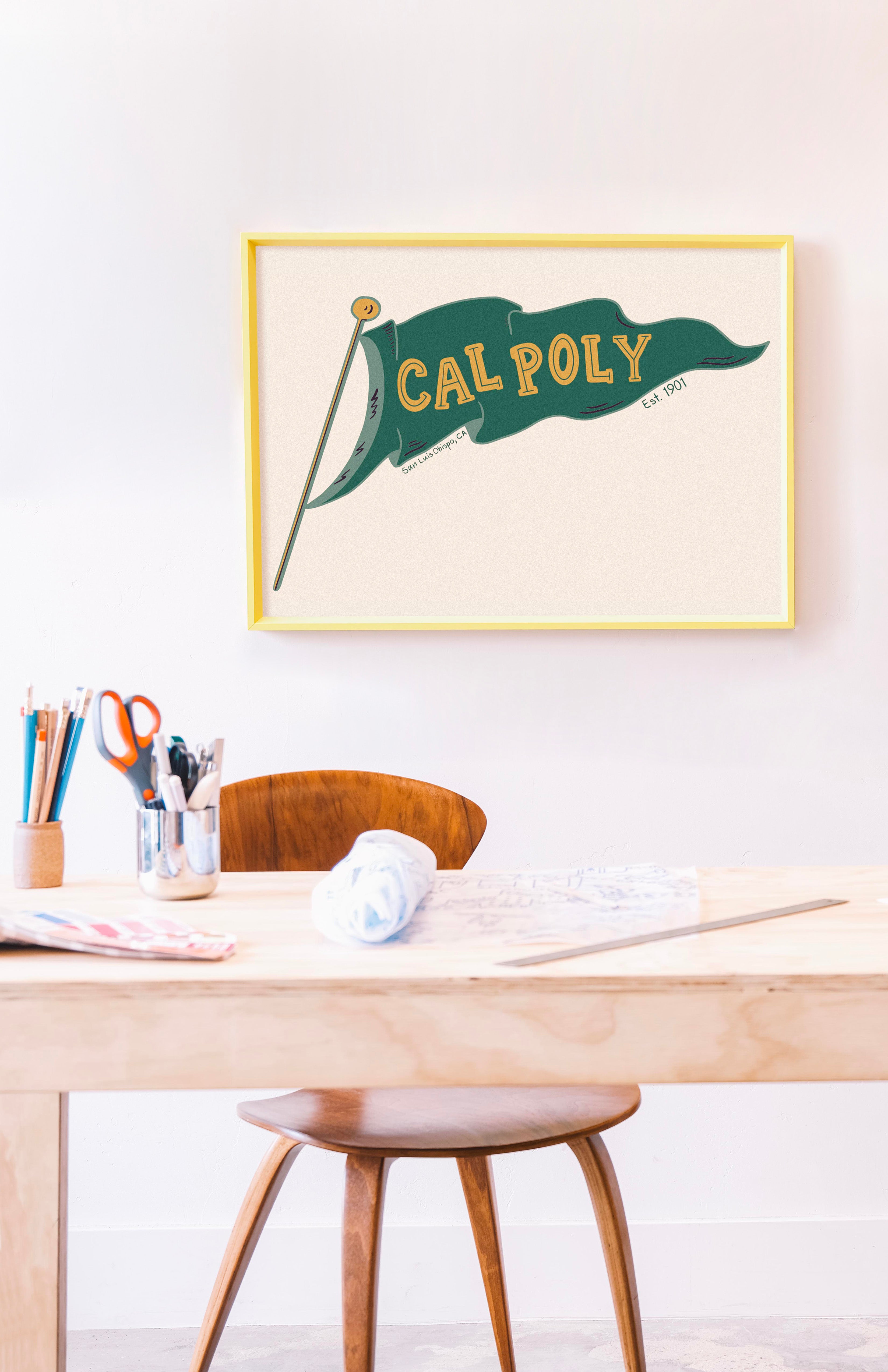 CAL POLY FLAG PRINT