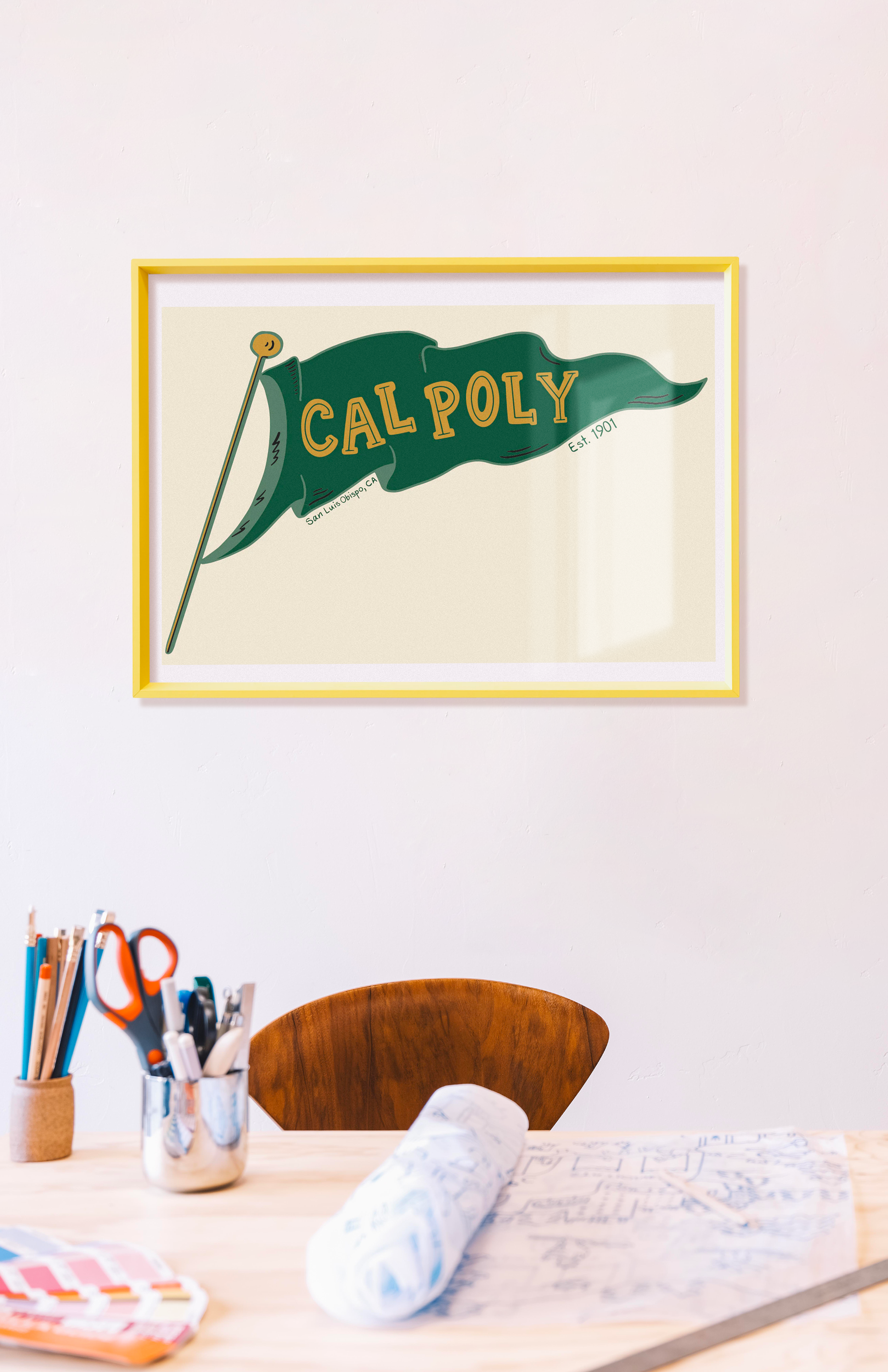 CAL POLY FLAG PRINT