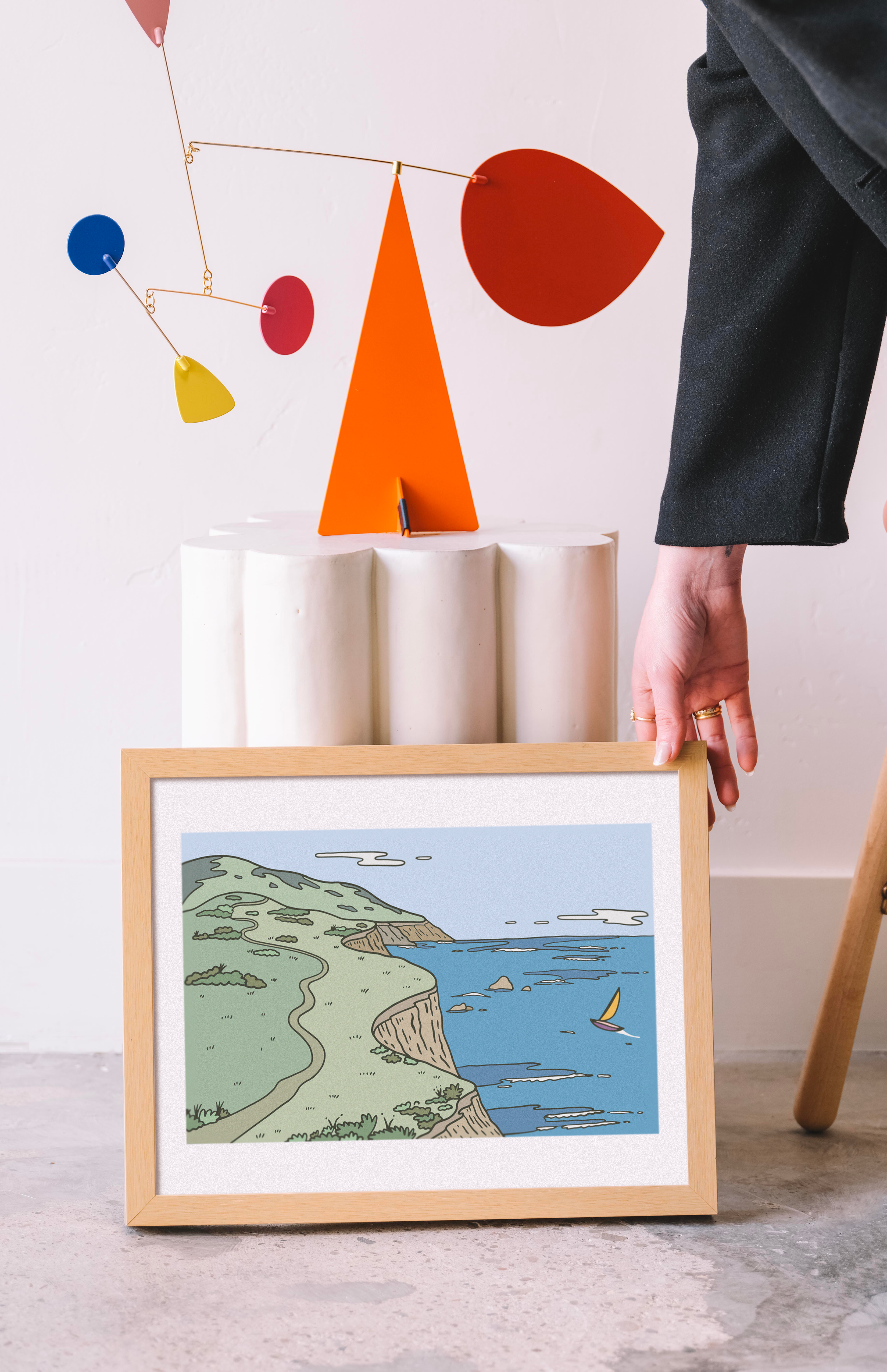 CENTRAL  COAST SAILING PRINT