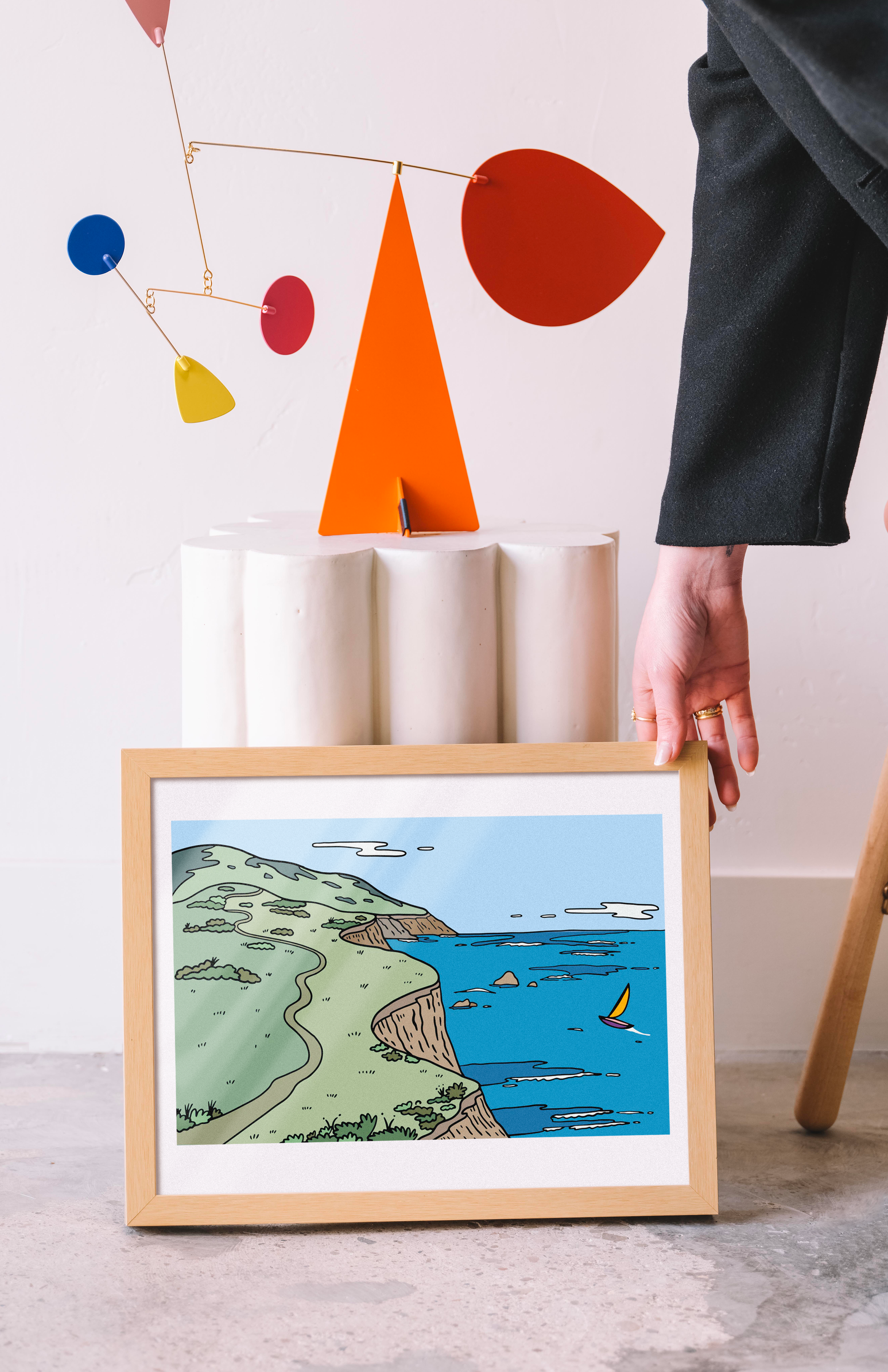 CENTRAL  COAST SAILING PRINT