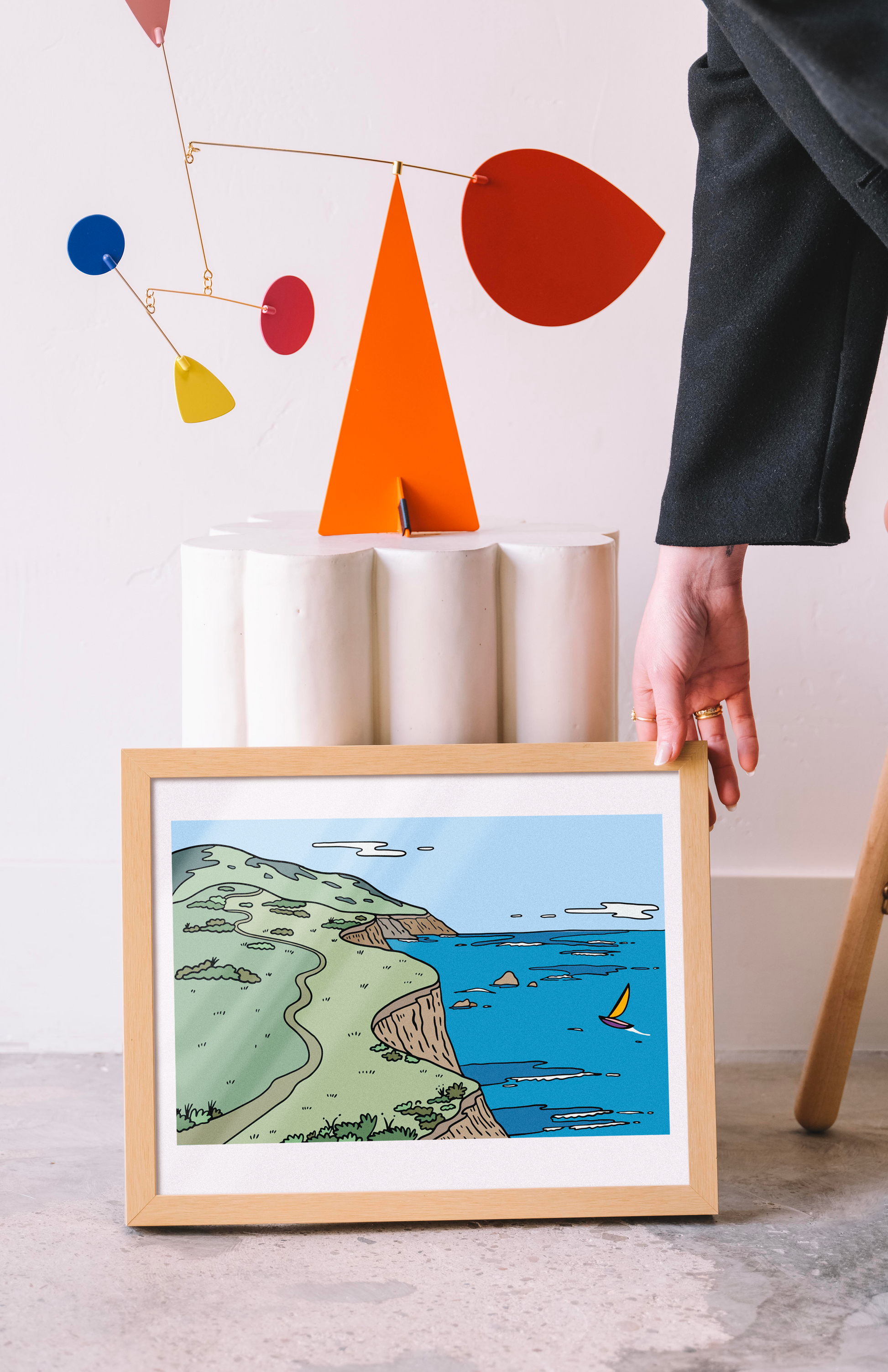 CENTRAL  COAST SAILING PRINT