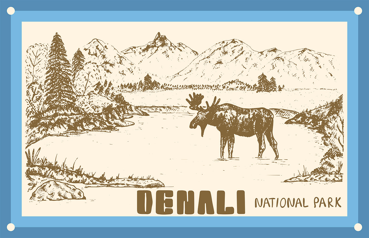 DENALI NATIONAL PARK PRINT
