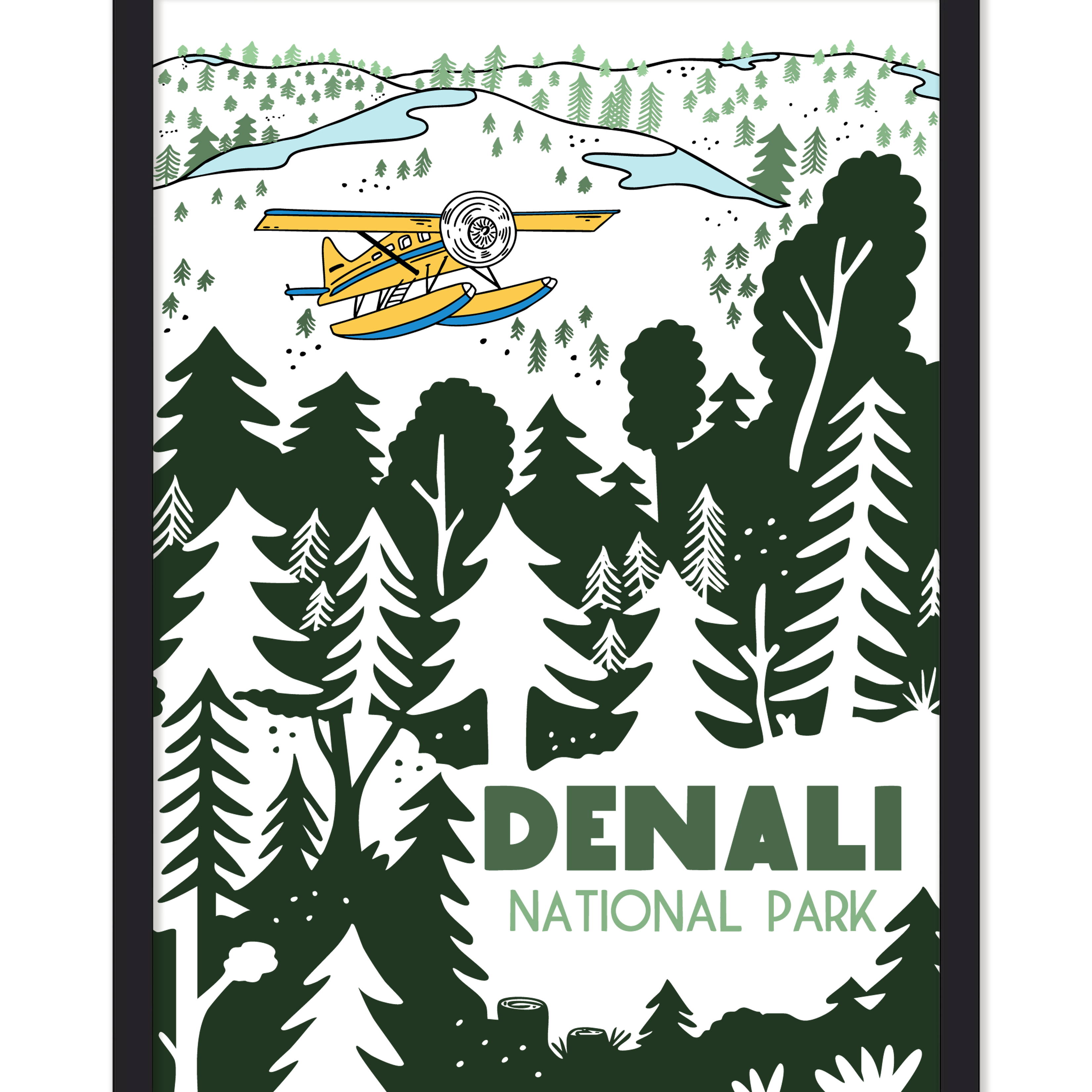 DENALI MOUNTAIN NATIONAL PARK PRINT