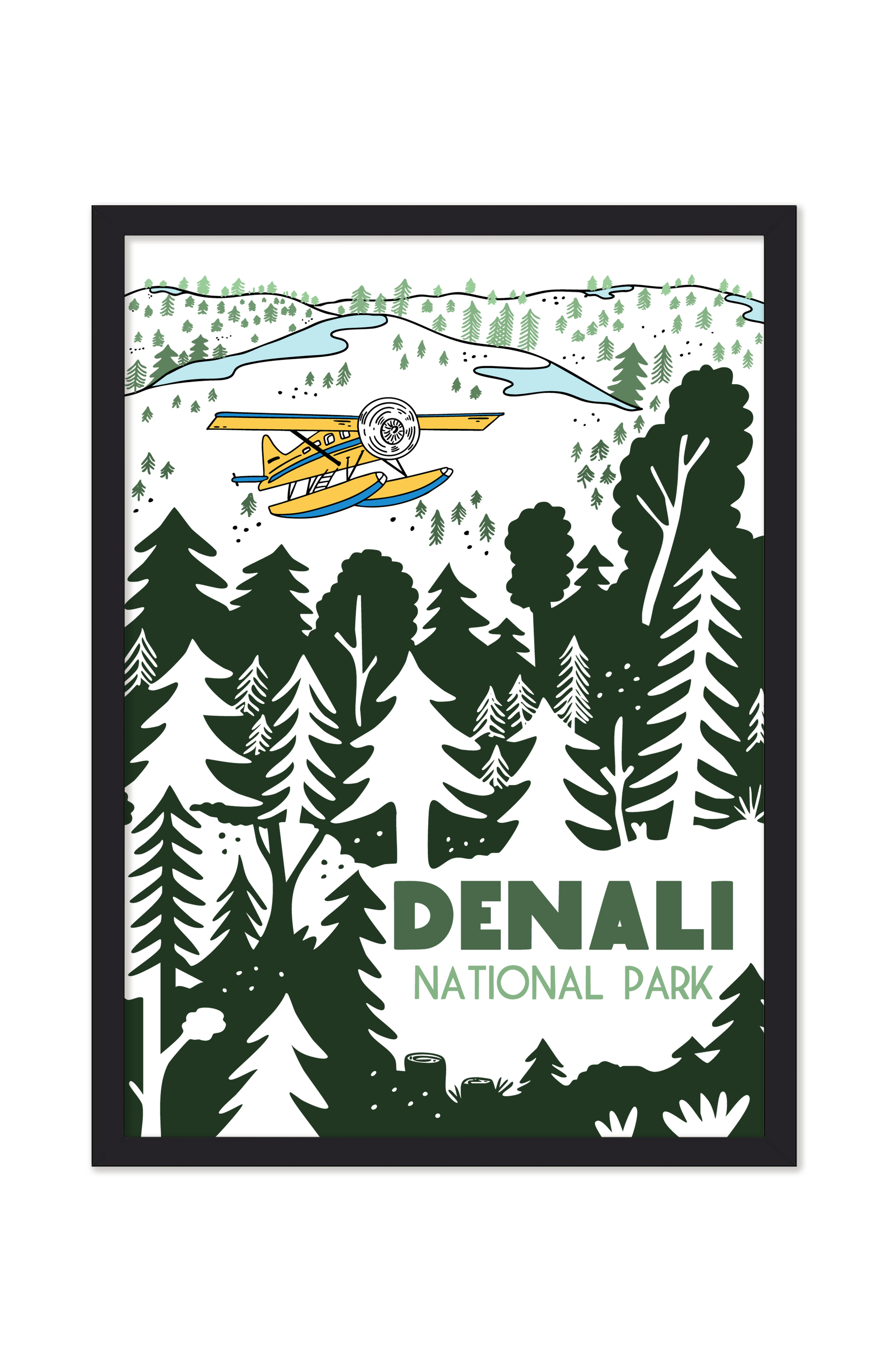 DENALI MOUNTAIN NATIONAL PARK PRINT