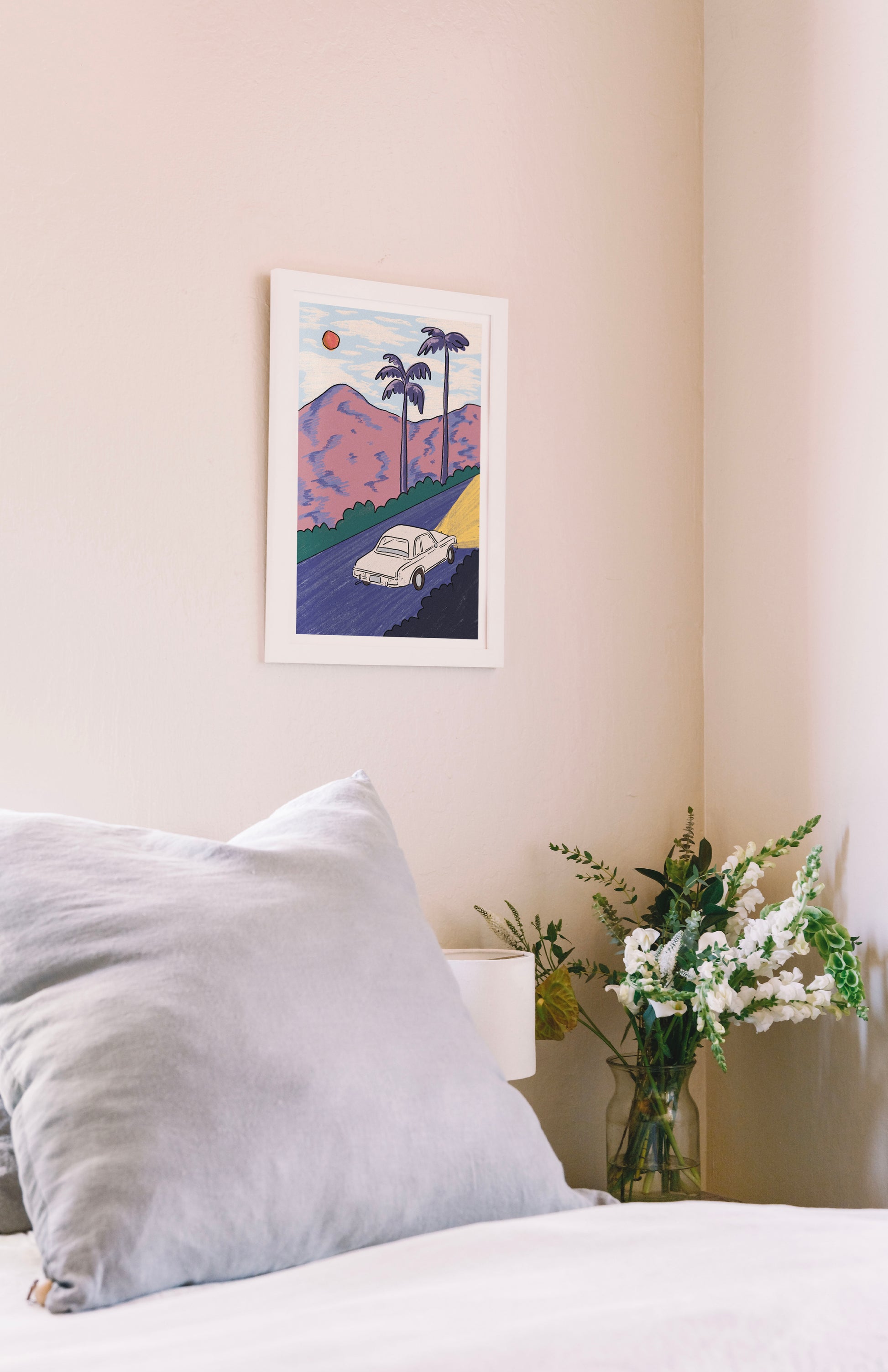 DRIVING AT SUNSET PRINT