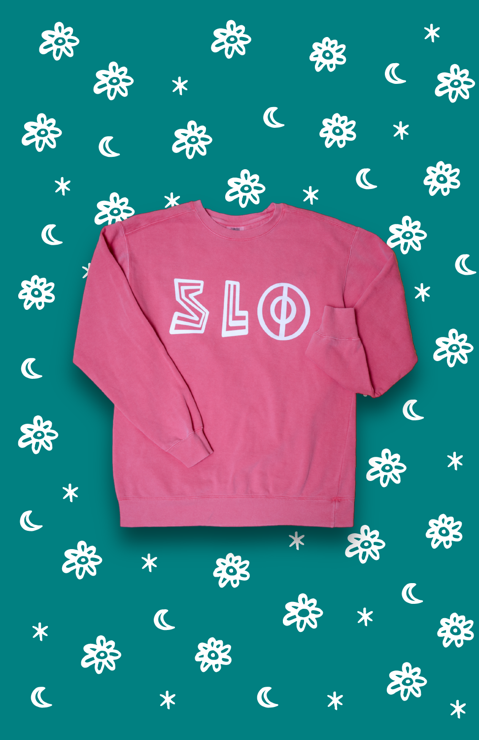 SLO SWEATSHIRT IN PINK