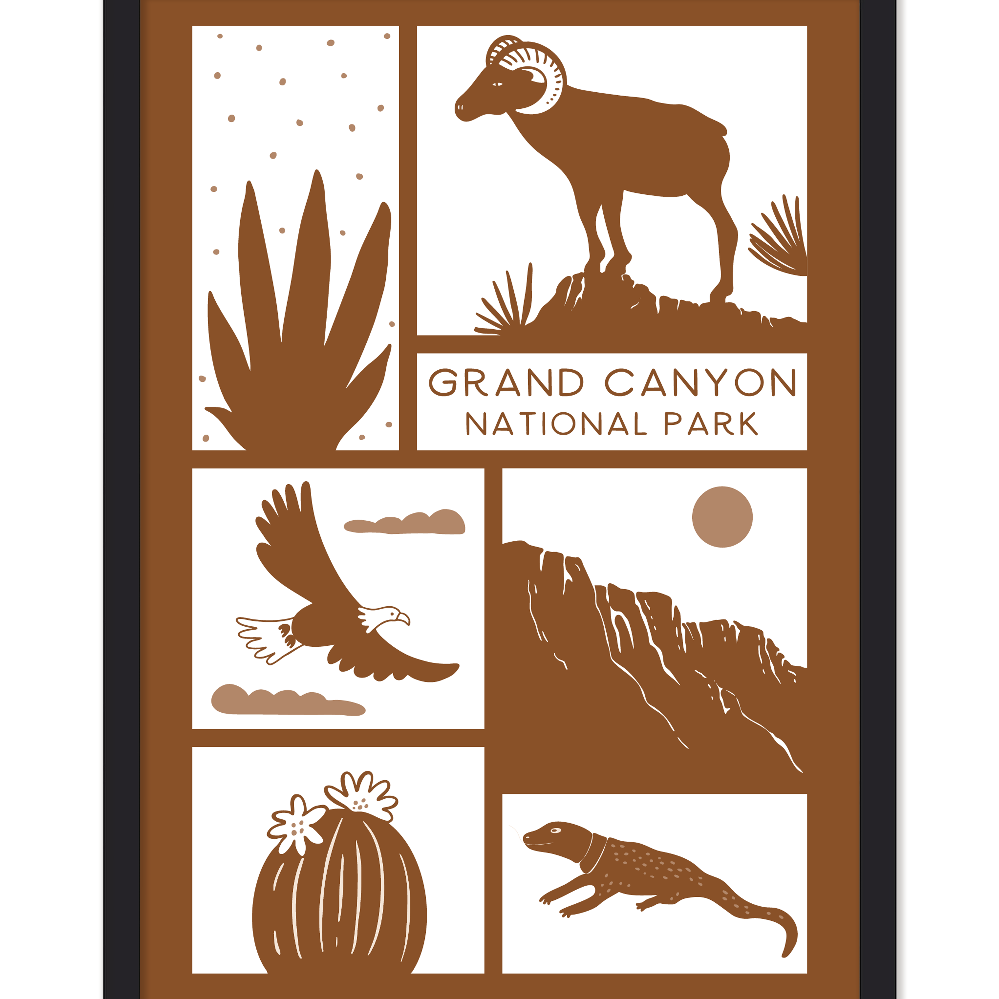 GRAND CANYON WILDLIFE PRINT