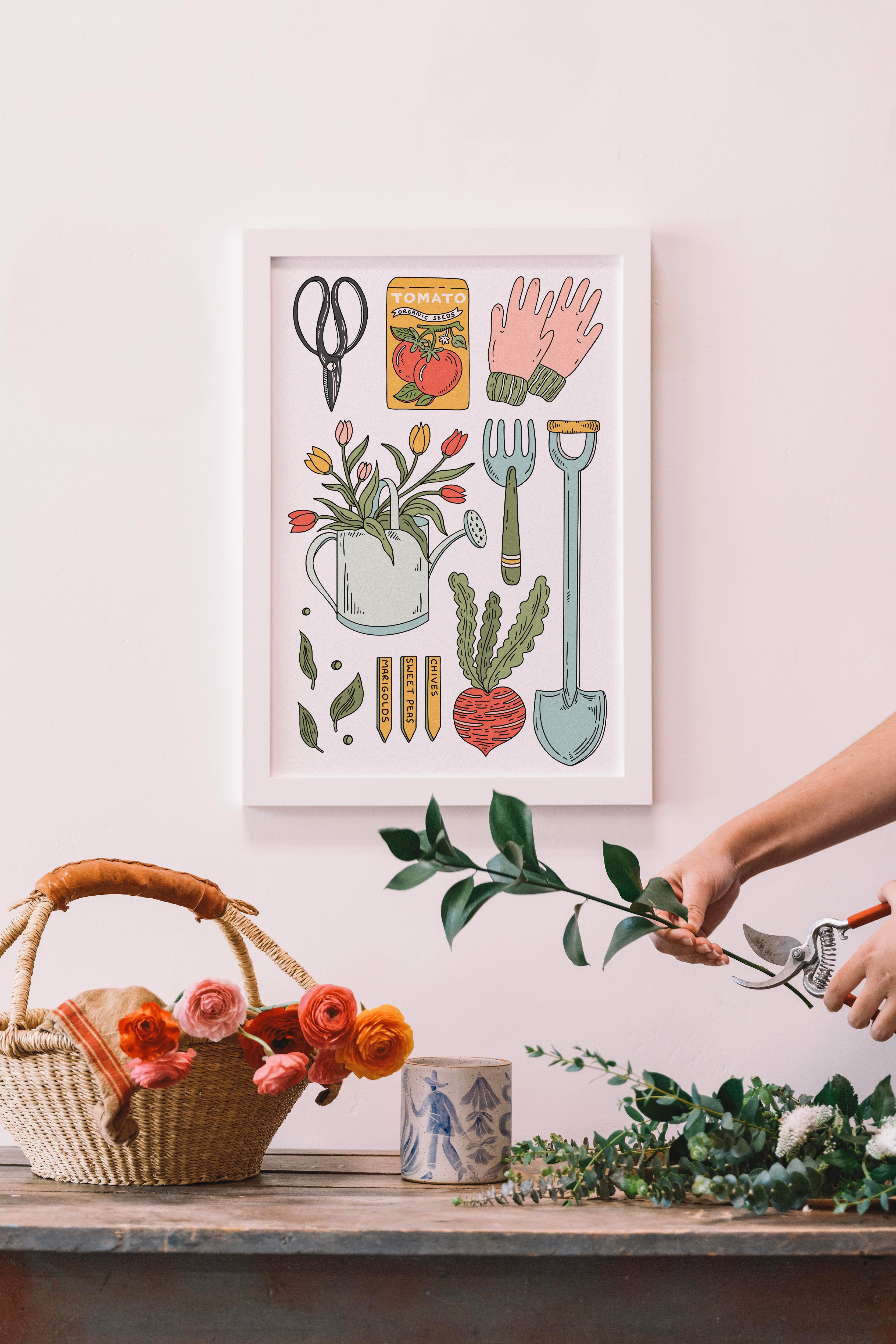 GARDENING TOOLS PRINT