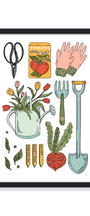 GARDENING TOOLS PRINT