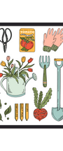 GARDENING TOOLS PRINT