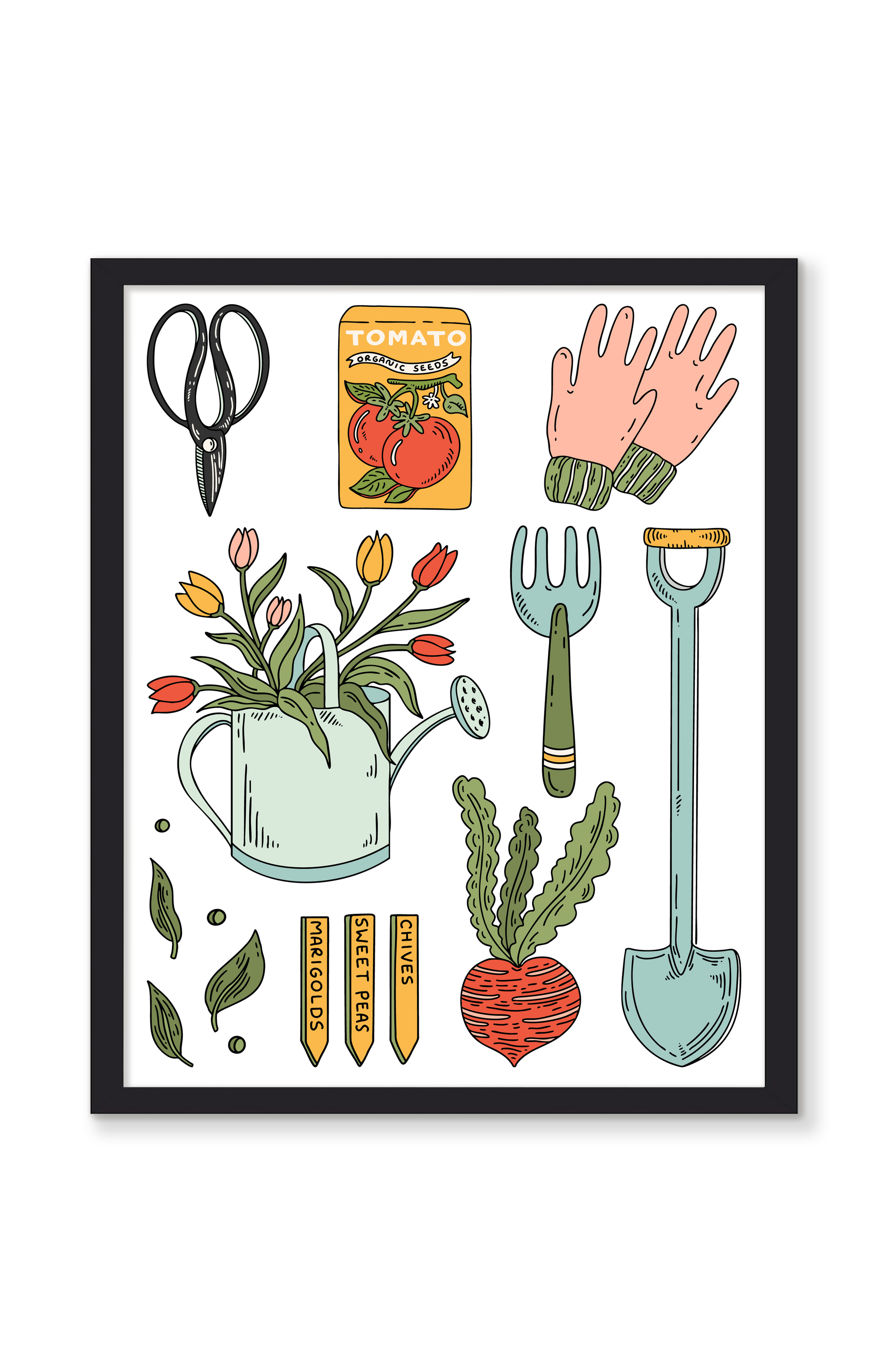 GARDENING TOOLS PRINT
