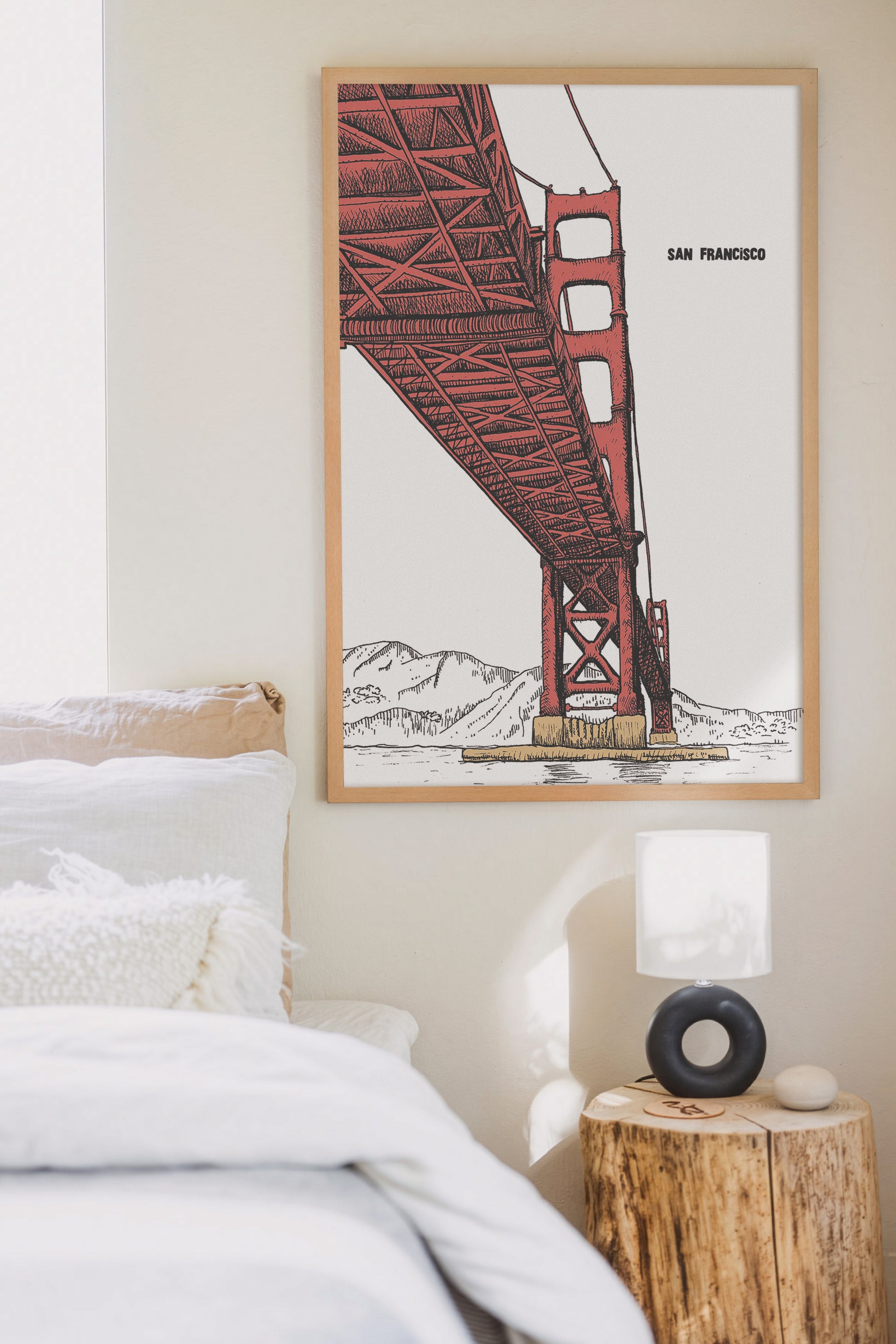 GOLDEN GATE BRIDGE ILLUSTRATION PRINT