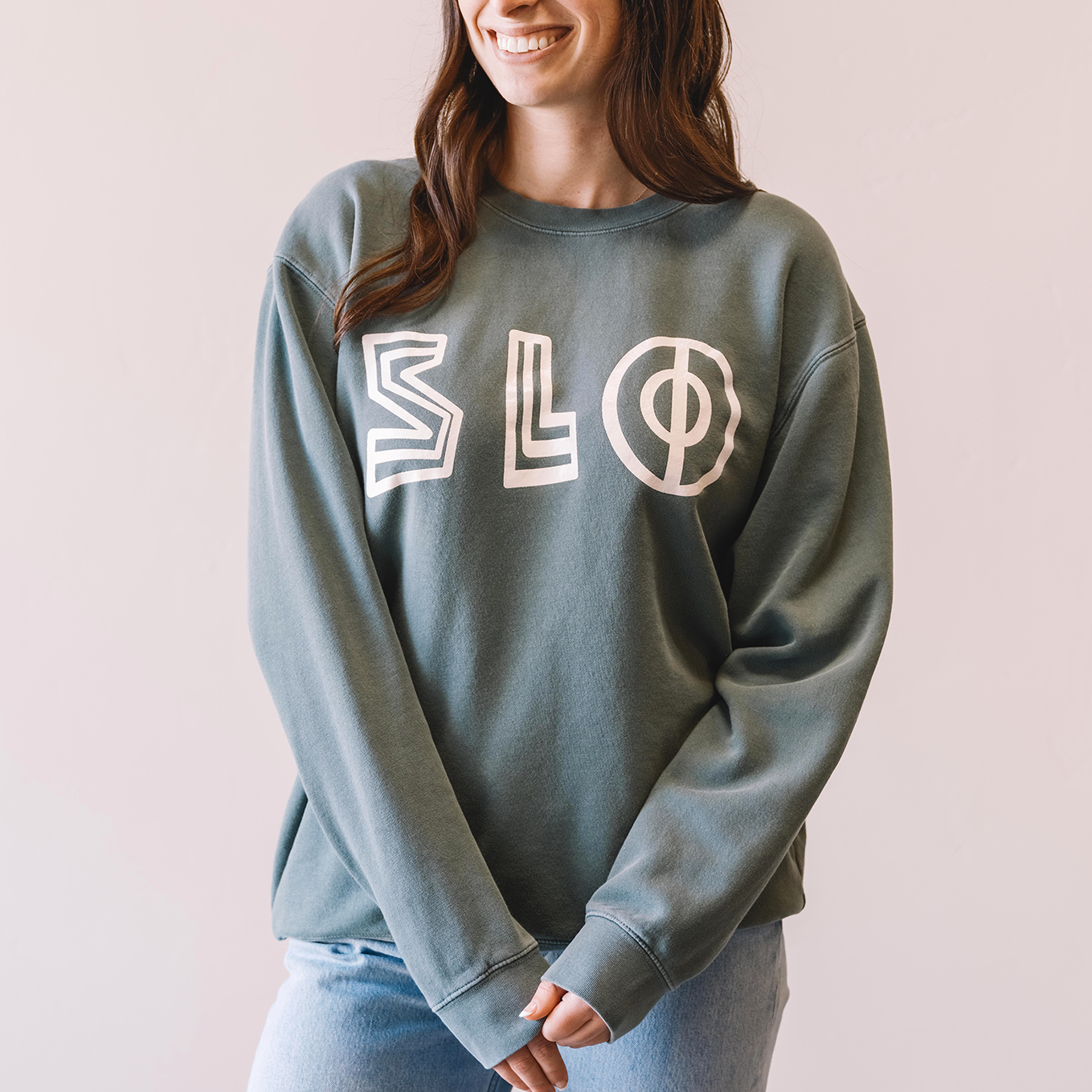 SLO SWEATSHIRT IN GREEN
