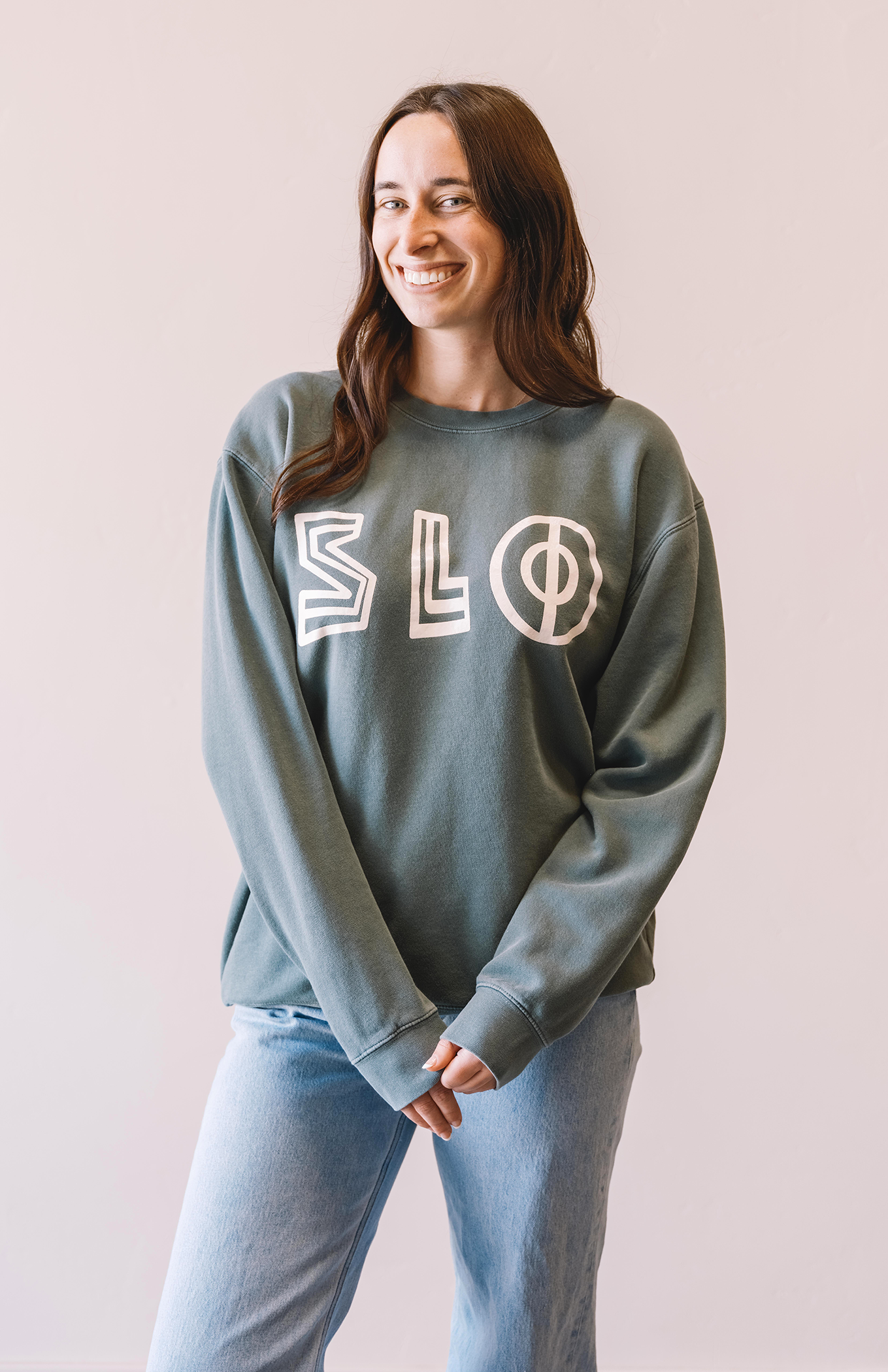 SLO SWEATSHIRT IN GREEN