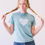 I HEART SLO BABY TEE IN GREEN