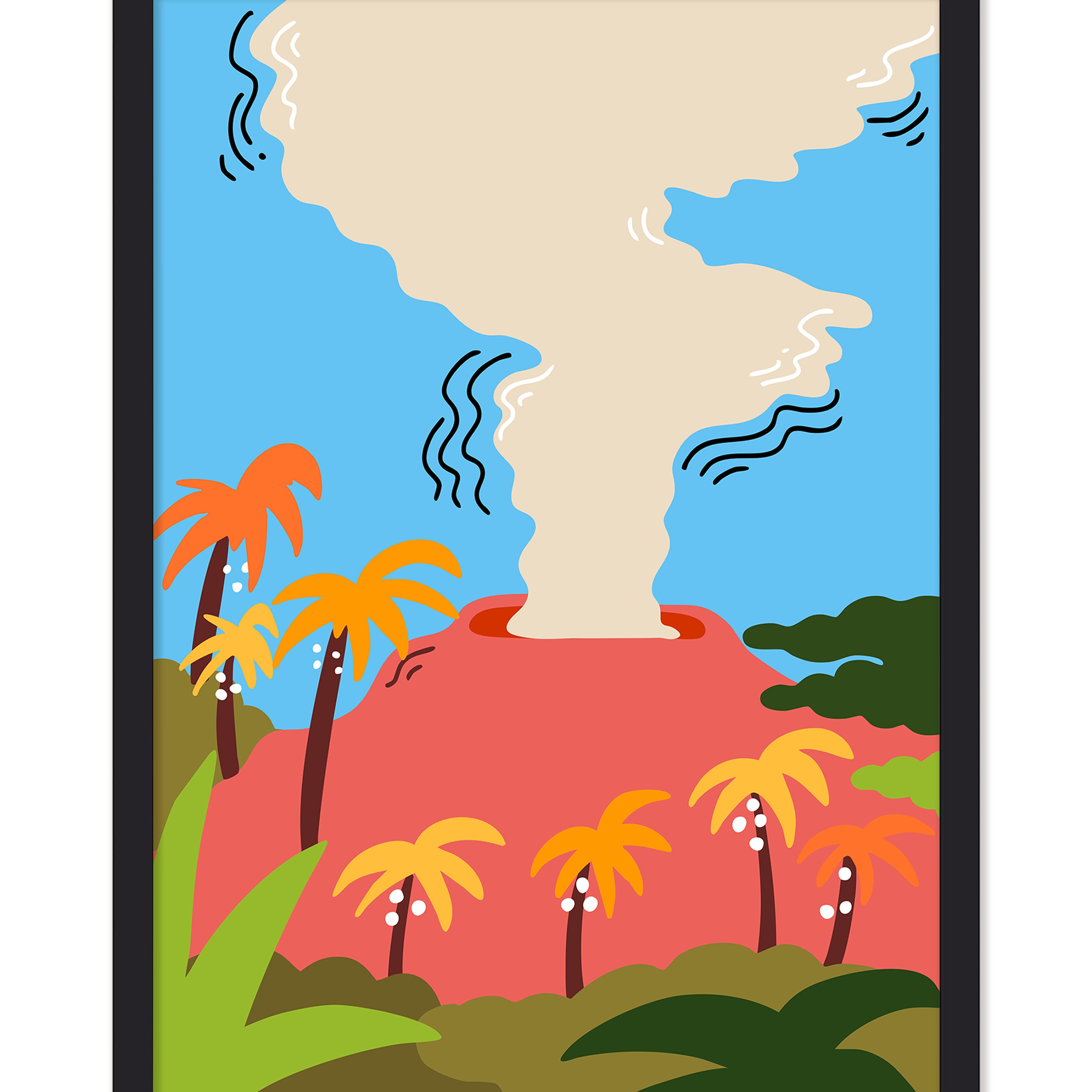 HAWAII VOLCANOES PRINT
