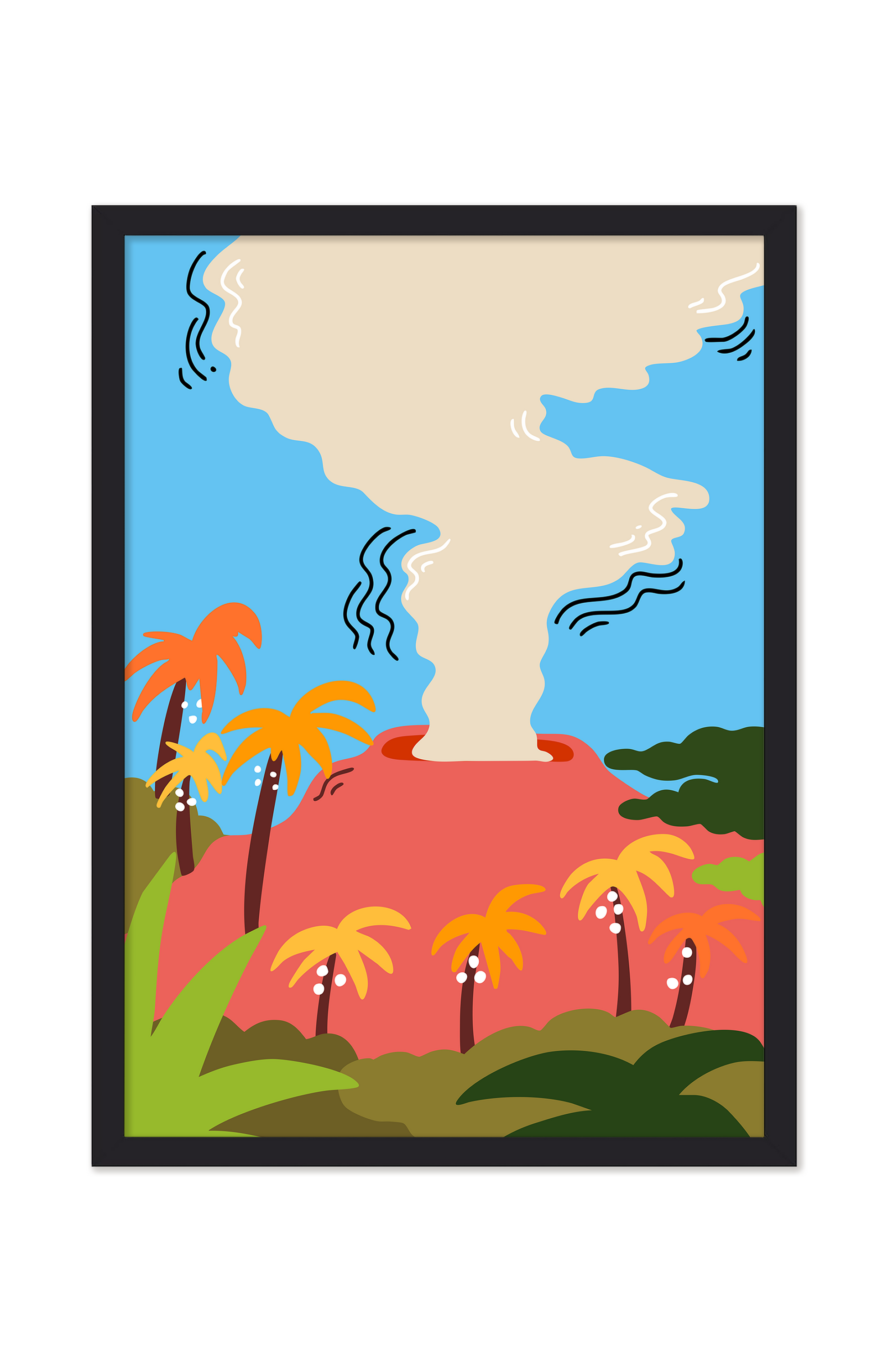HAWAII VOLCANOES PRINT