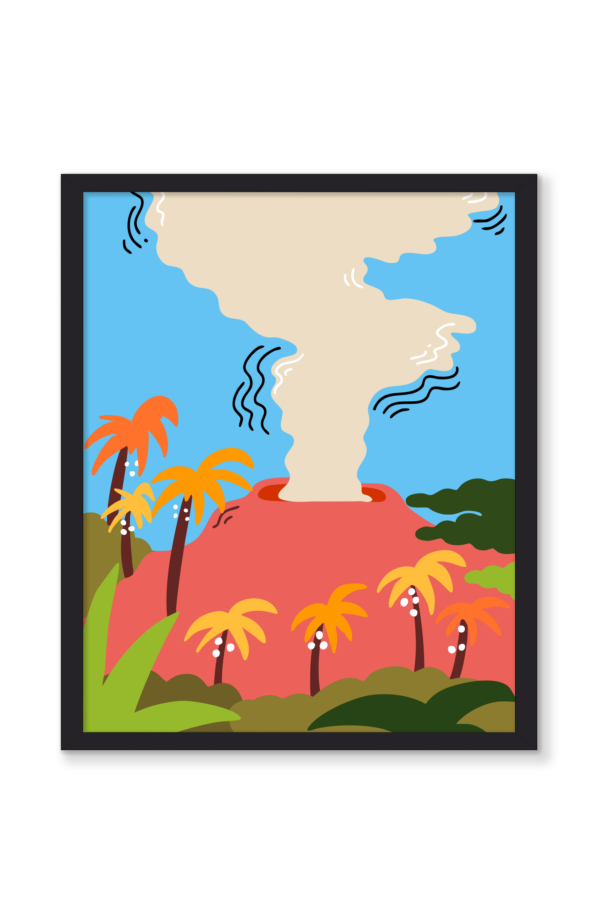 HAWAII VOLCANOES PRINT