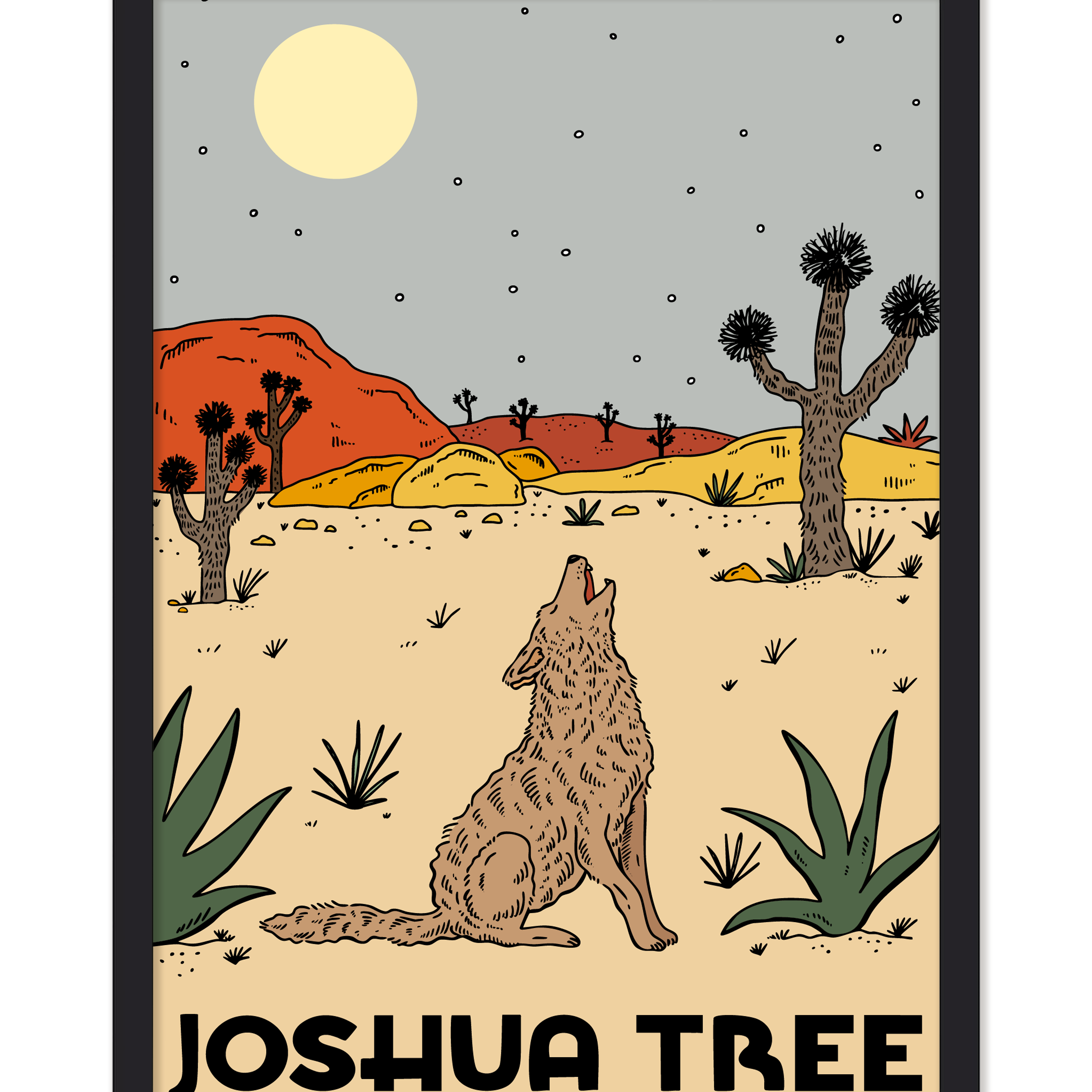 NIGHTFALL IN JOSHUA TREE PRINT