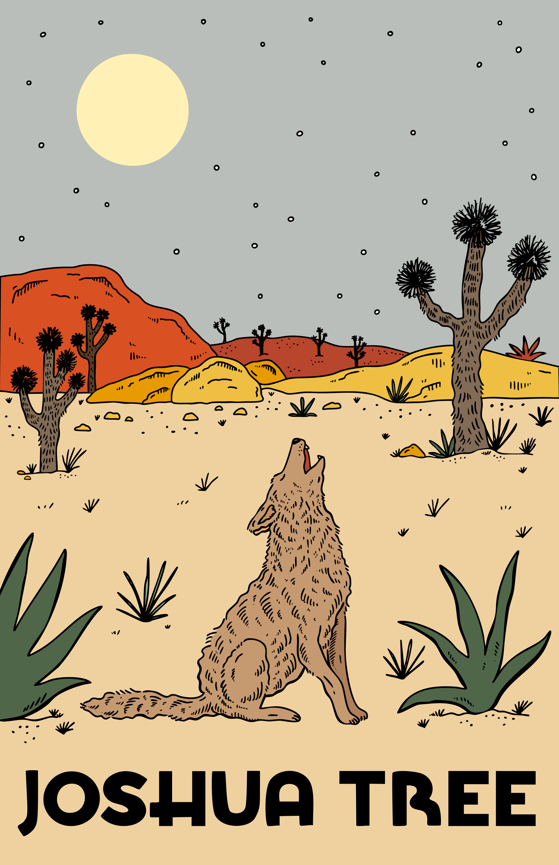 NIGHTFALL IN JOSHUA TREE PRINT