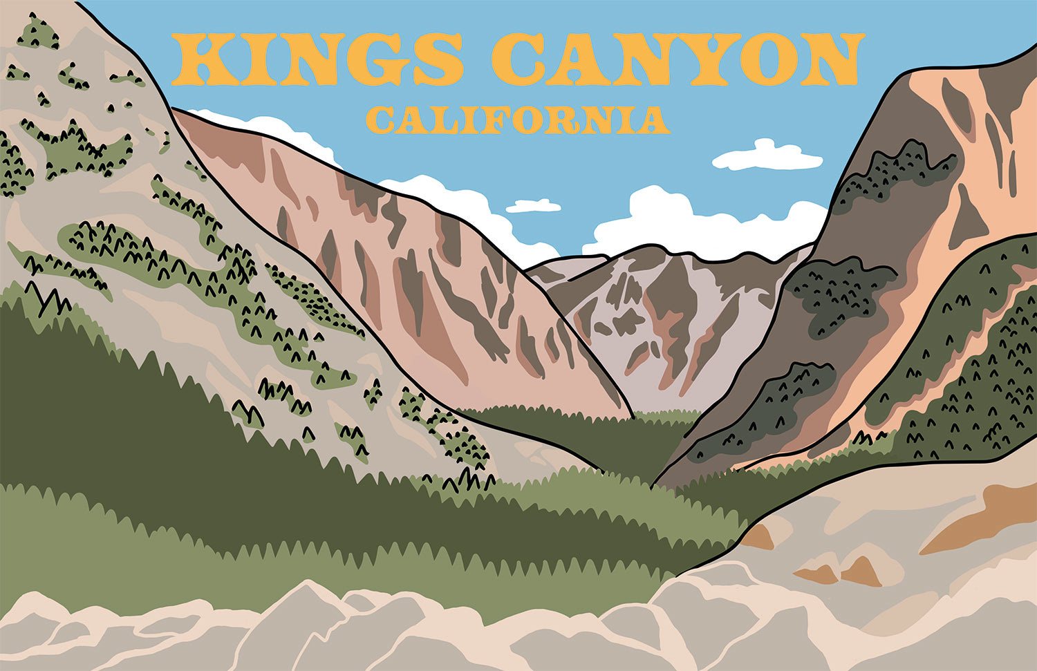 KINGS CANYON PRINT