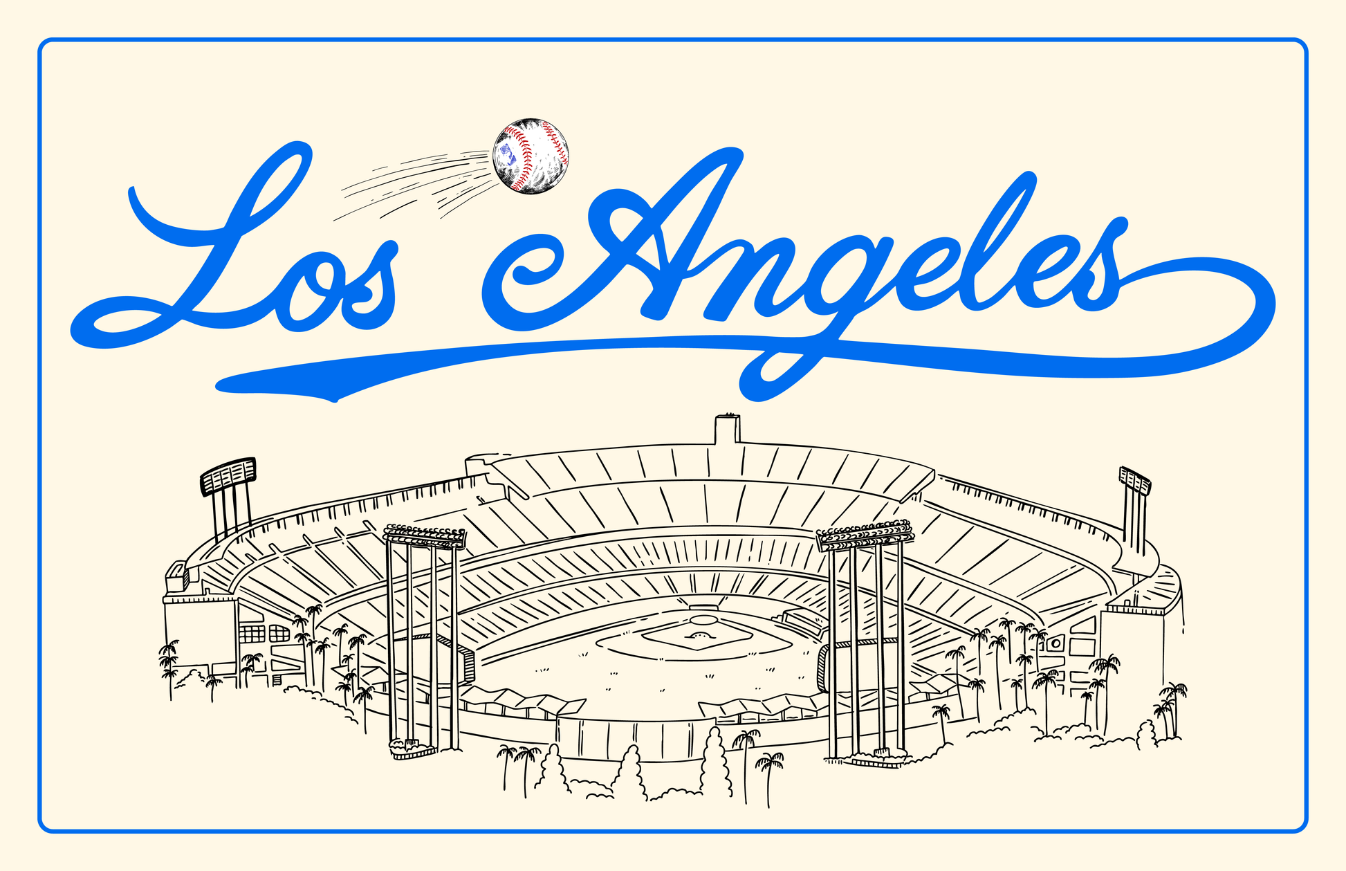 DODGER STADIUM PRINT