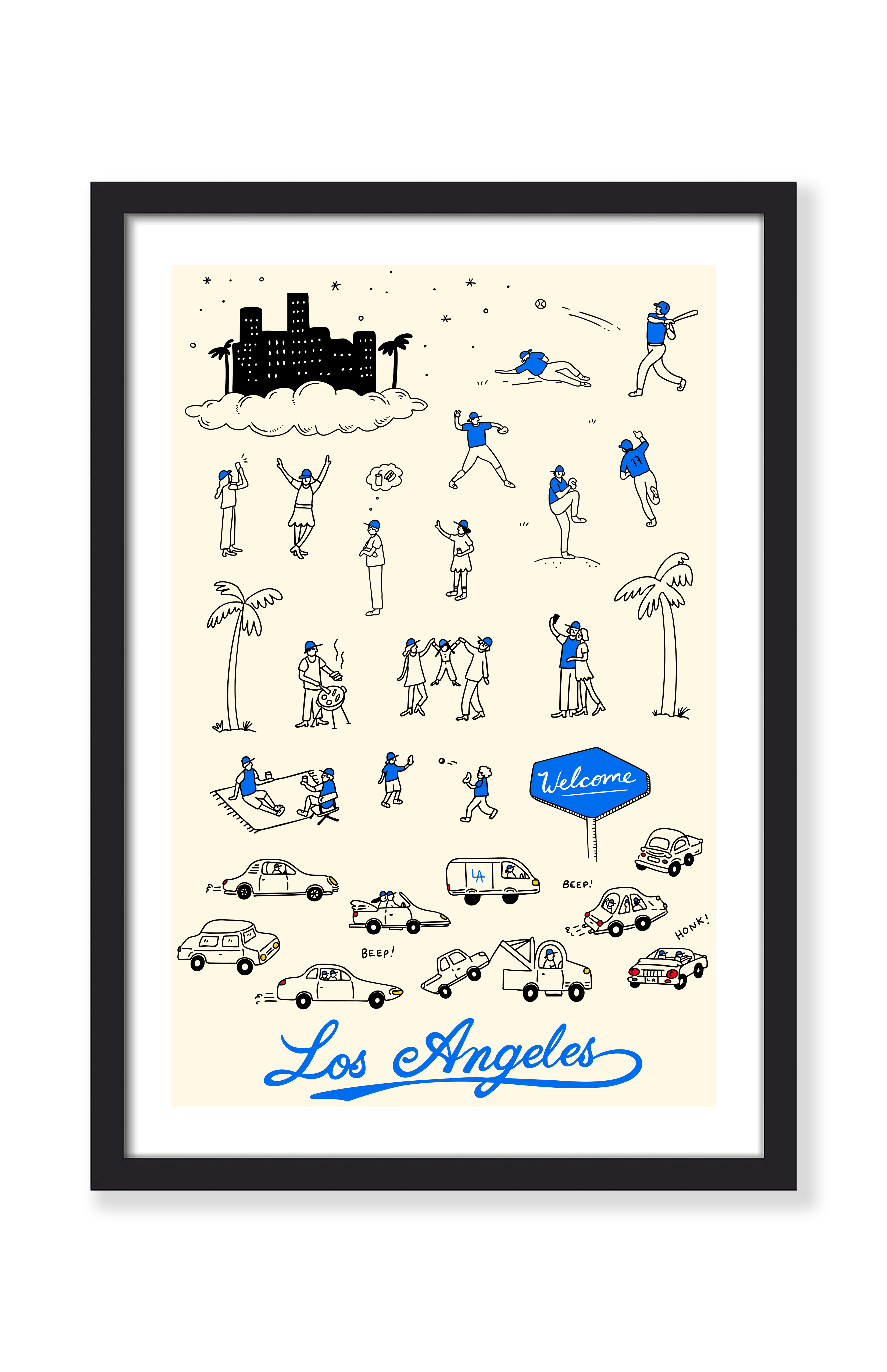 LA GAME DAY PRINT