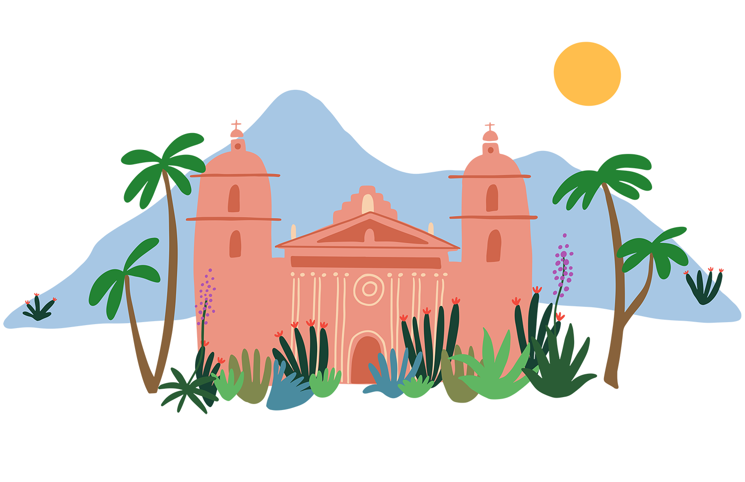 MISSION SANTA BARBARA PRINT