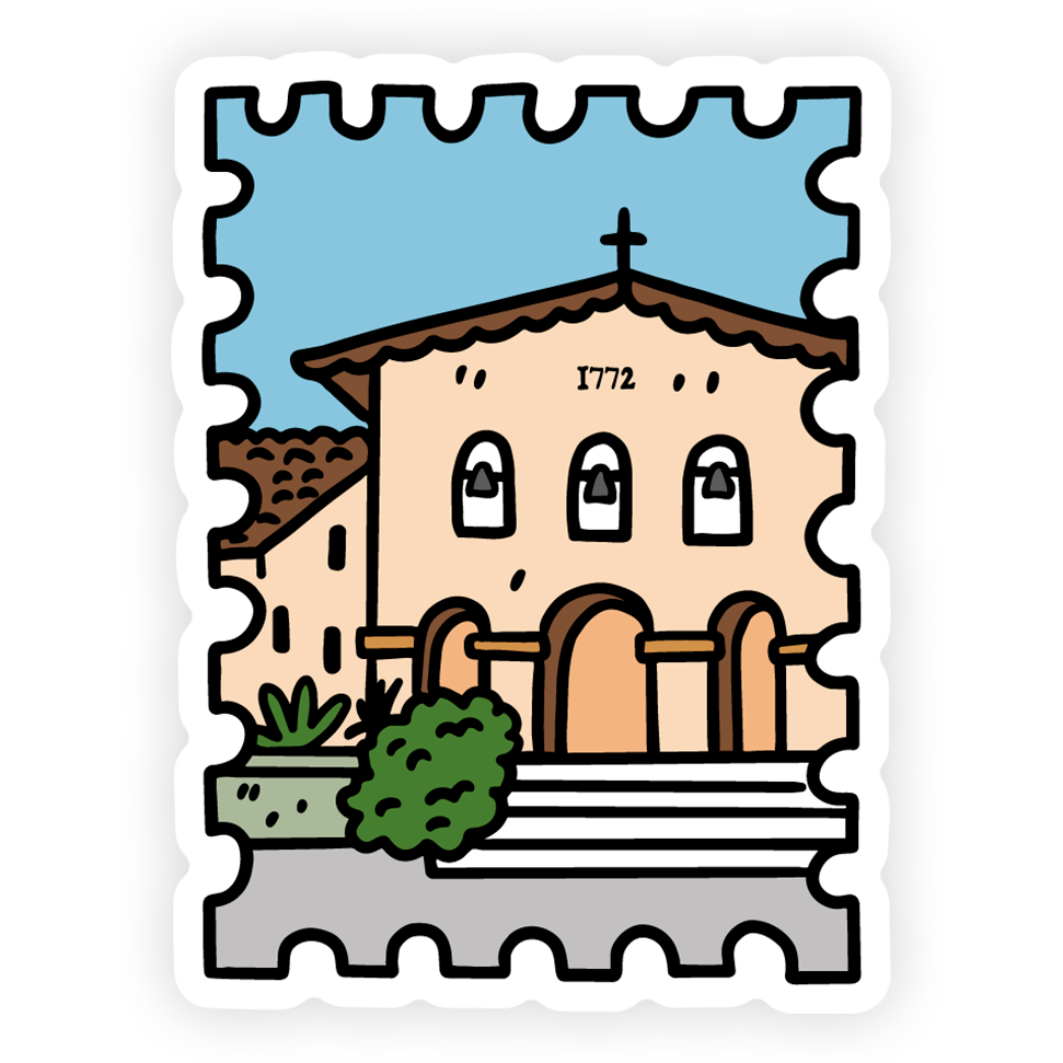MISSION STAMP STICKER