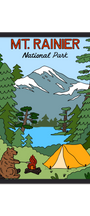 MT. RAINIER NATIONAL PARK PRINT